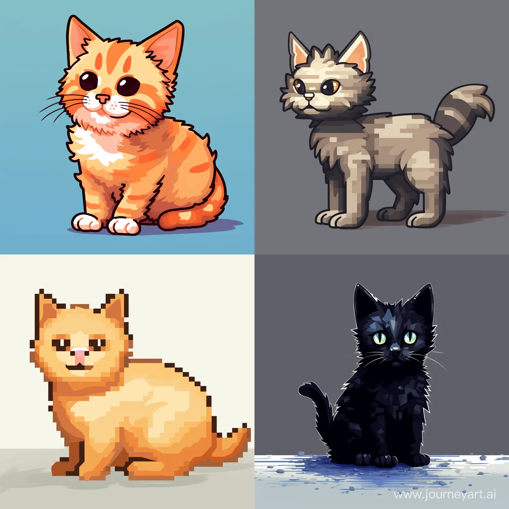 Adorable-Pixel-Cat-Art-Charming-11-Aspect-Ratio-Drawing