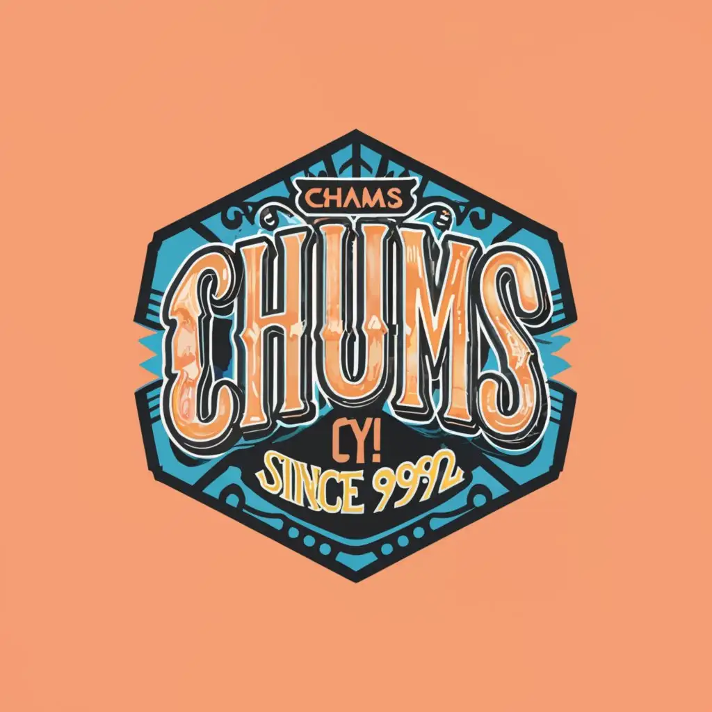 a logo design,with the text "CHUMS OY! Since1992", main symbol:Square,complex,clear background