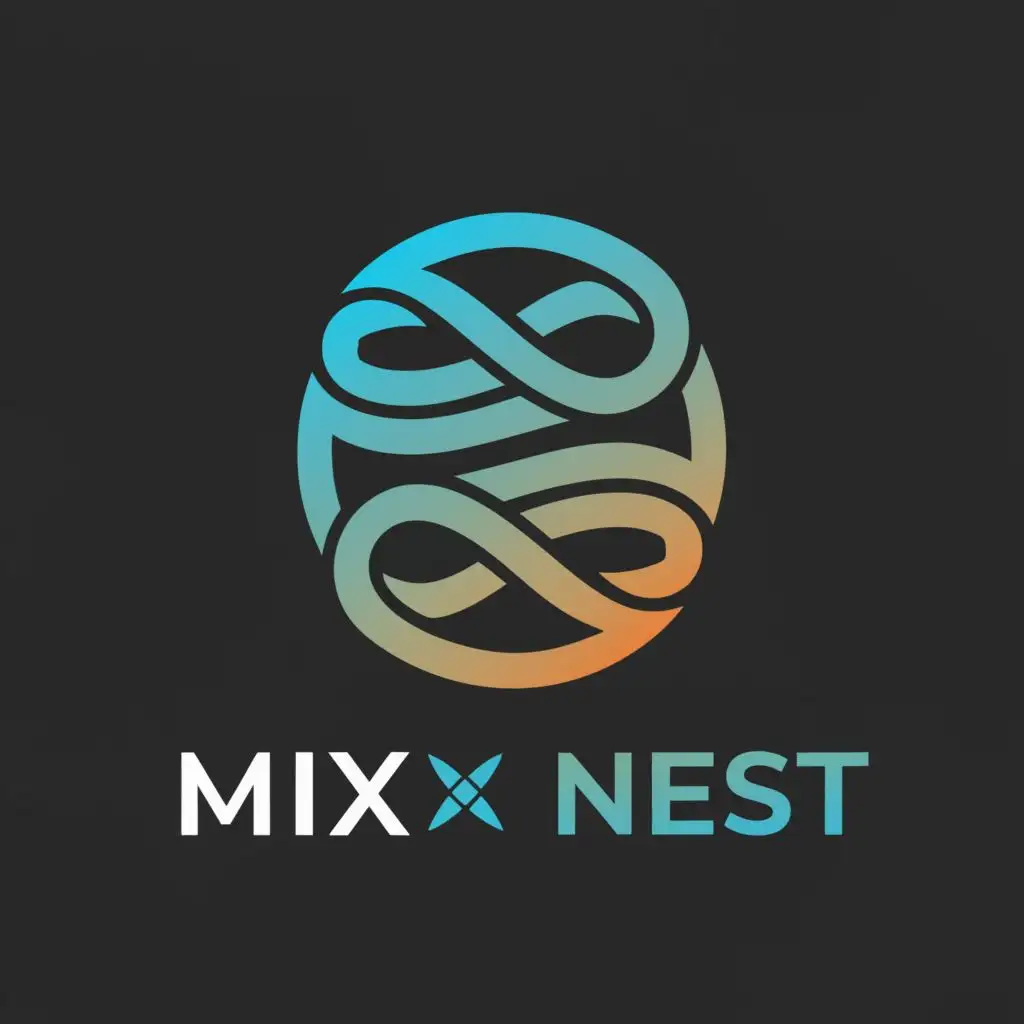 LOGO-Design-For-Mix-Nest-Professional-Text-Logo-with-Business-Appeal-on-Clear-Background
