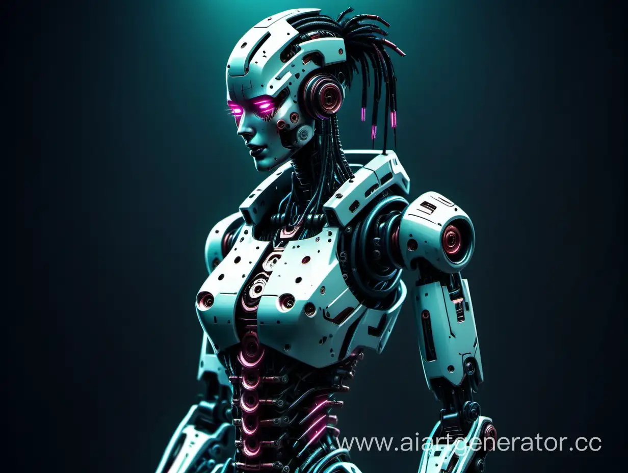 robot cyberpunk style