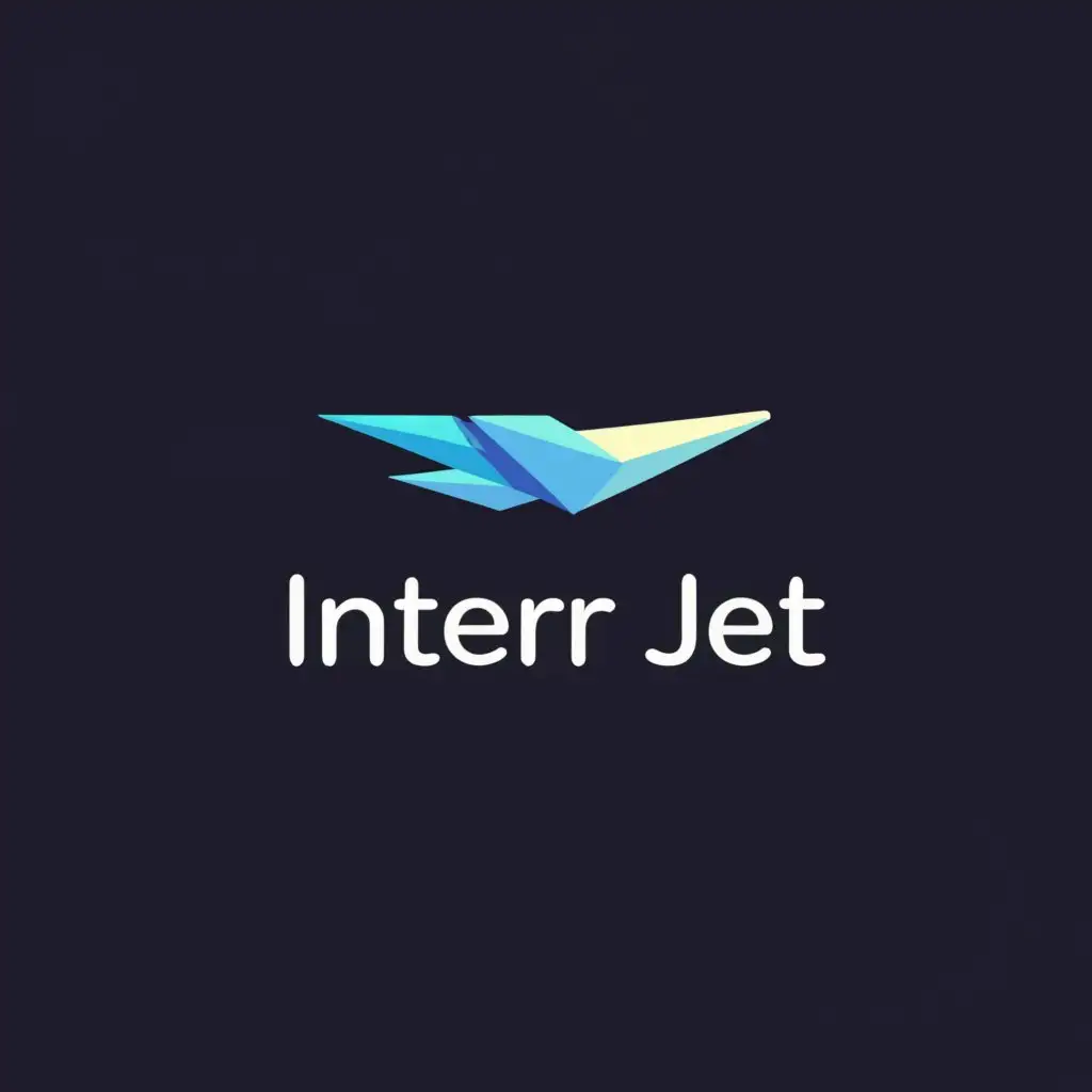 a logo design,with the text "INTERJET", main symbol:Initial creative, modern letter "I".,Moderate,be used in Internet industry,clear background