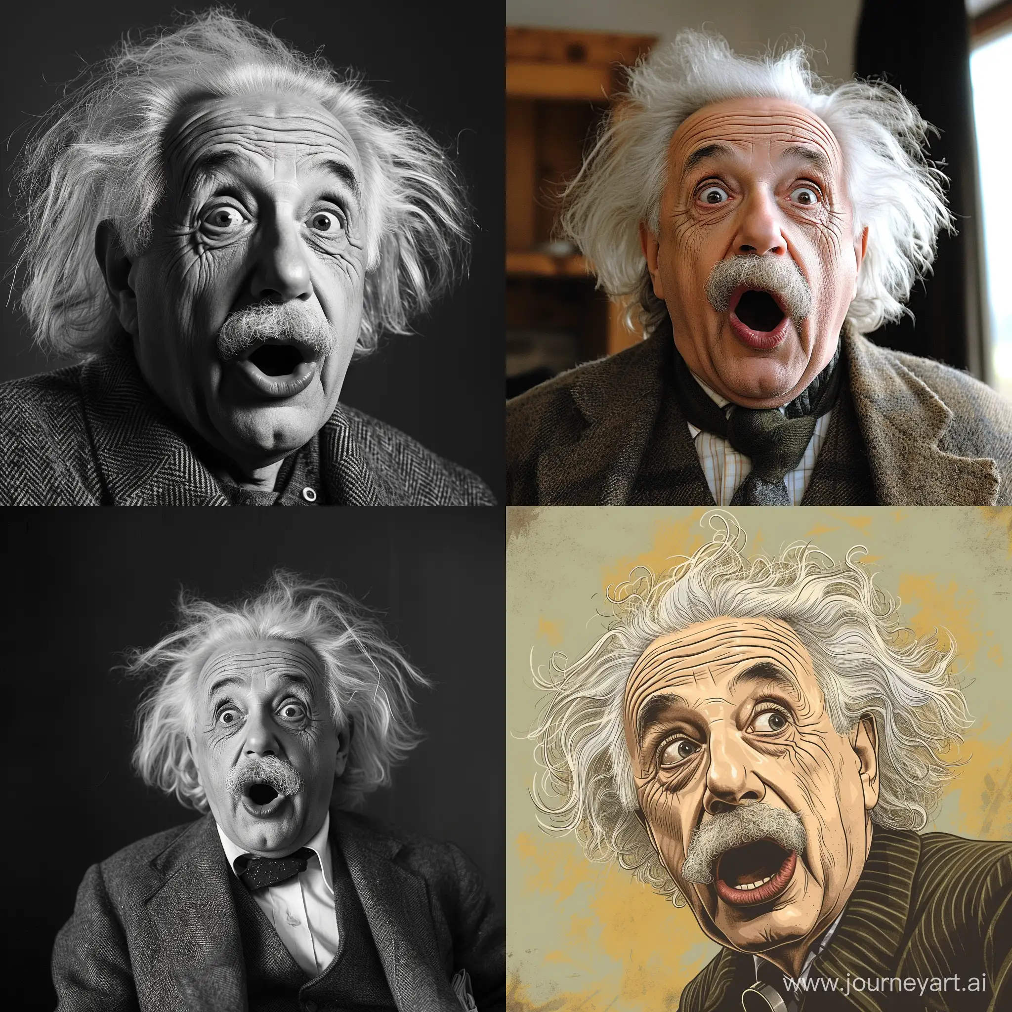 Albert-Einstein-Expresses-Astonishment-in-Vivid-AI-Art