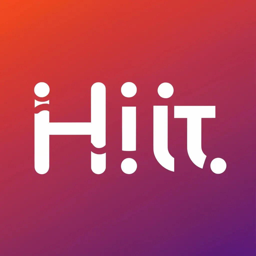 a logo design,with the text "Hiit", main symbol:Hiit,Moderate,clear background