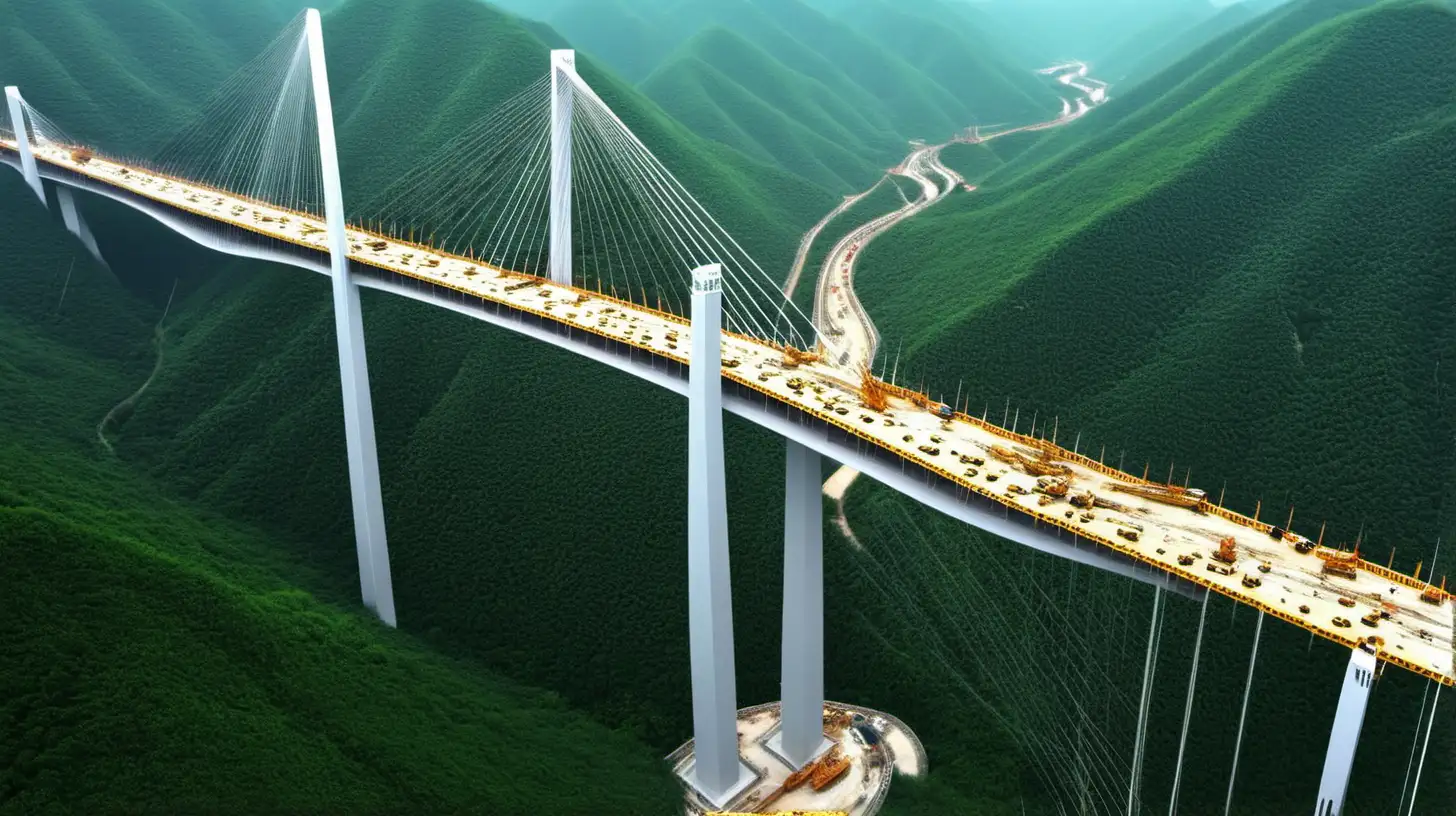 Big Bridge Construction, wow effect, in China