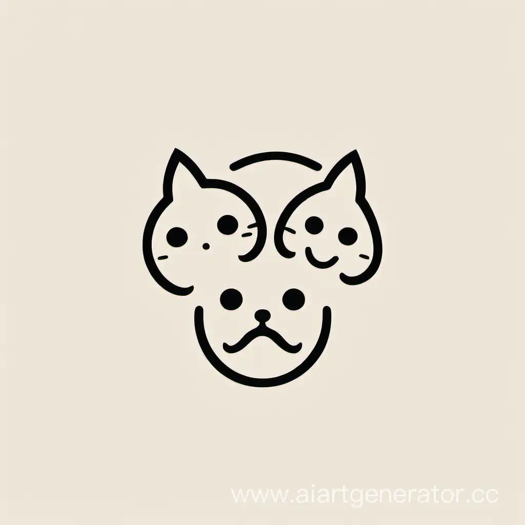 Minimalist-Cat-and-Dog-Logo-Design
