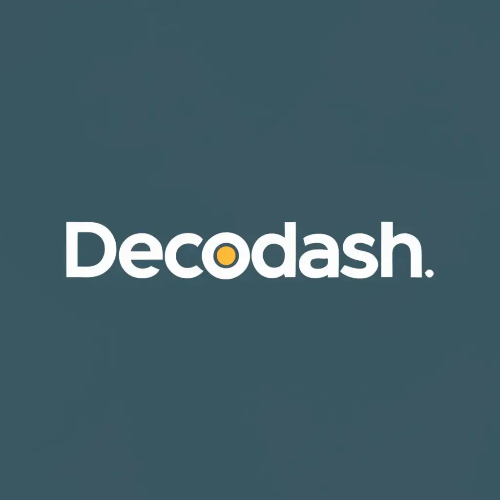 logo, home, with the text "DecoDash: Decorate. Delivered. Done.", typography, be used in Home Family industry