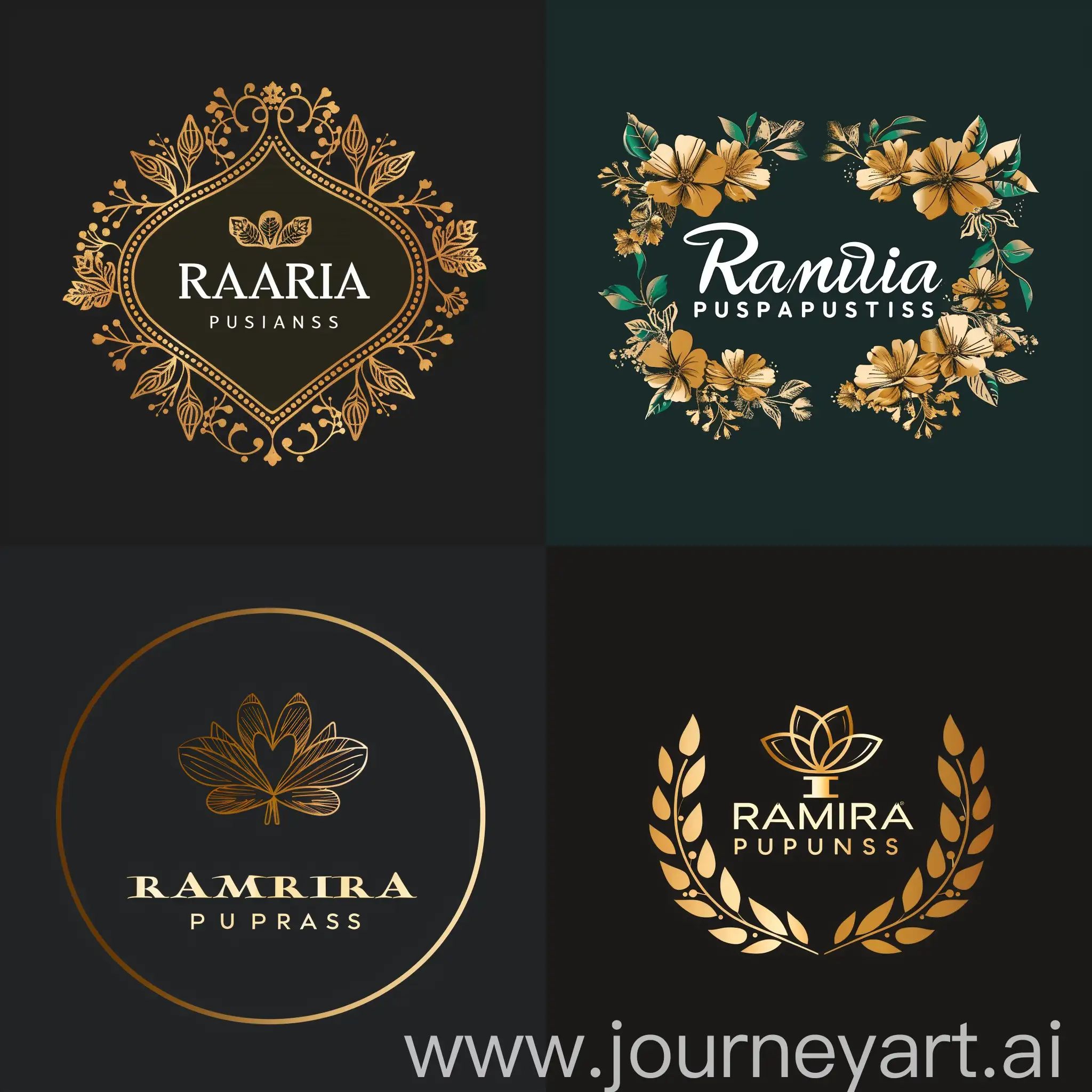 The logo of the perfume store with the inscription Ramira parfums