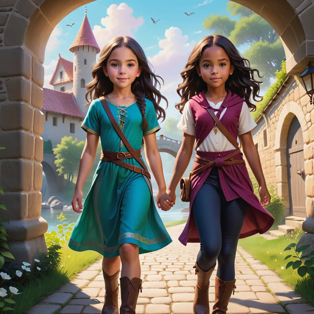 Adventurous Sisters Arianna and Aaliyah Explore Willowbrooks Ancient Town