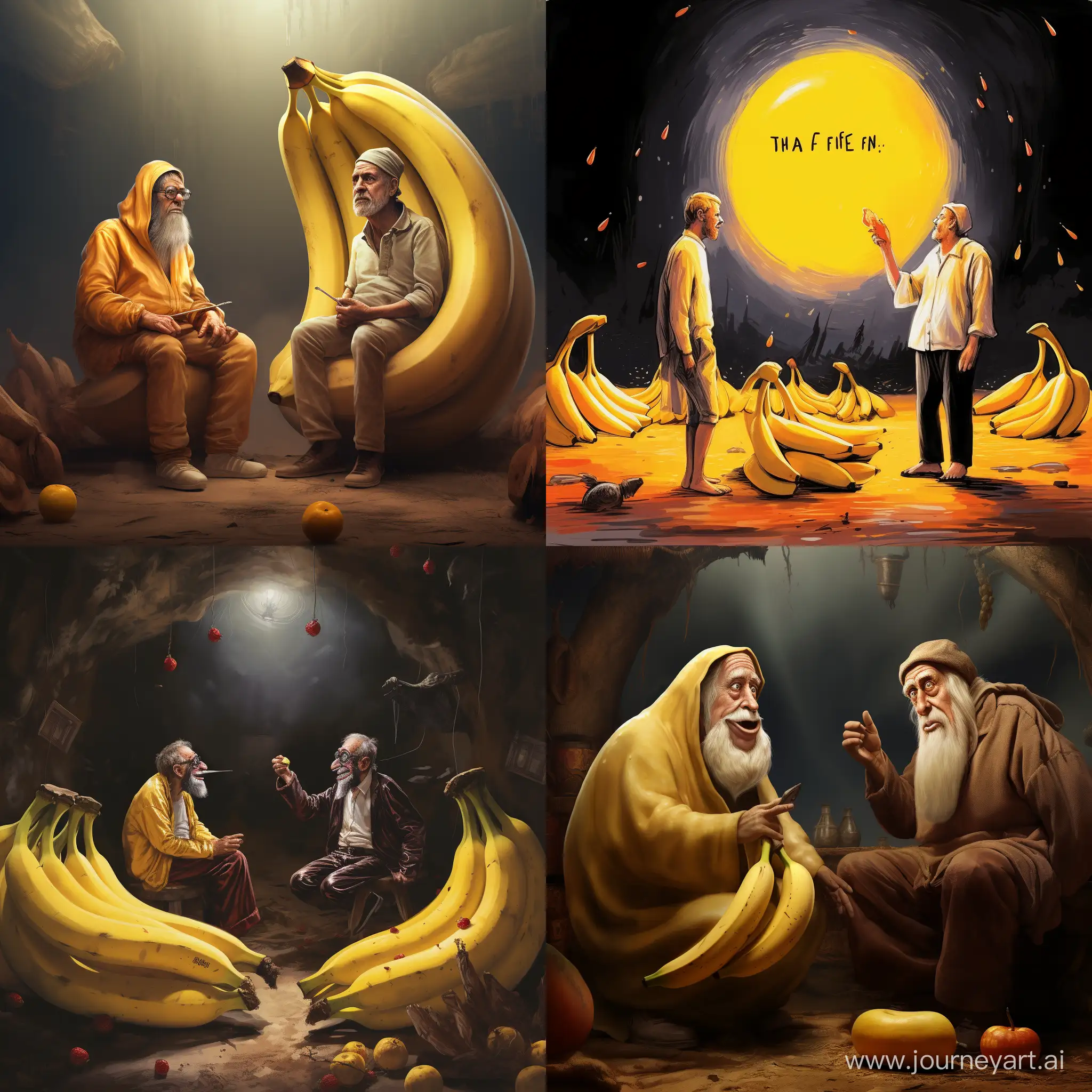 Philosophical-Debate-Two-Bananas-Contemplate-Existence