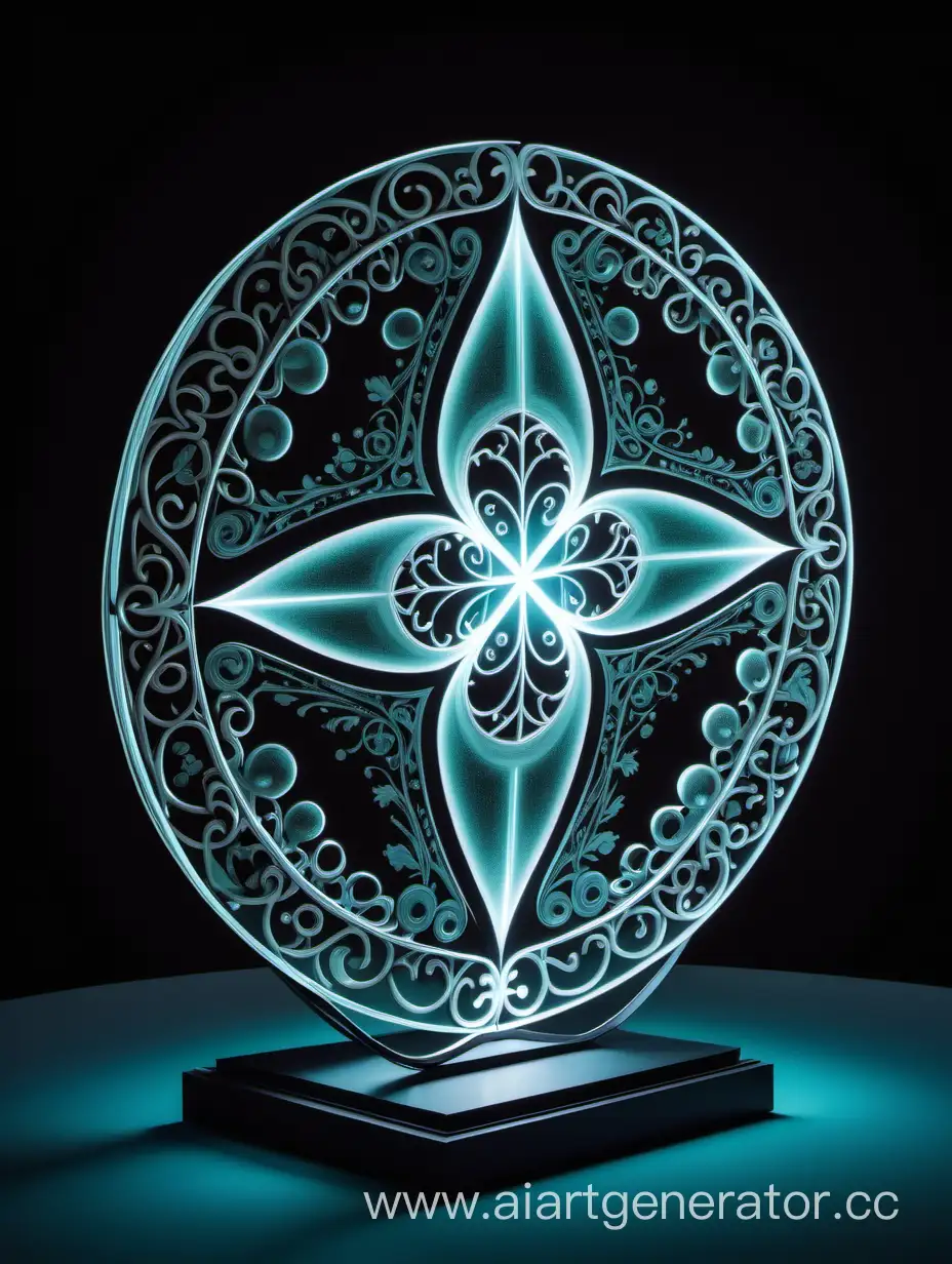 Luminescent-Arabesque-Logo-Art-MelnikovVGs-Abstract-Luminescent-Design-Technology