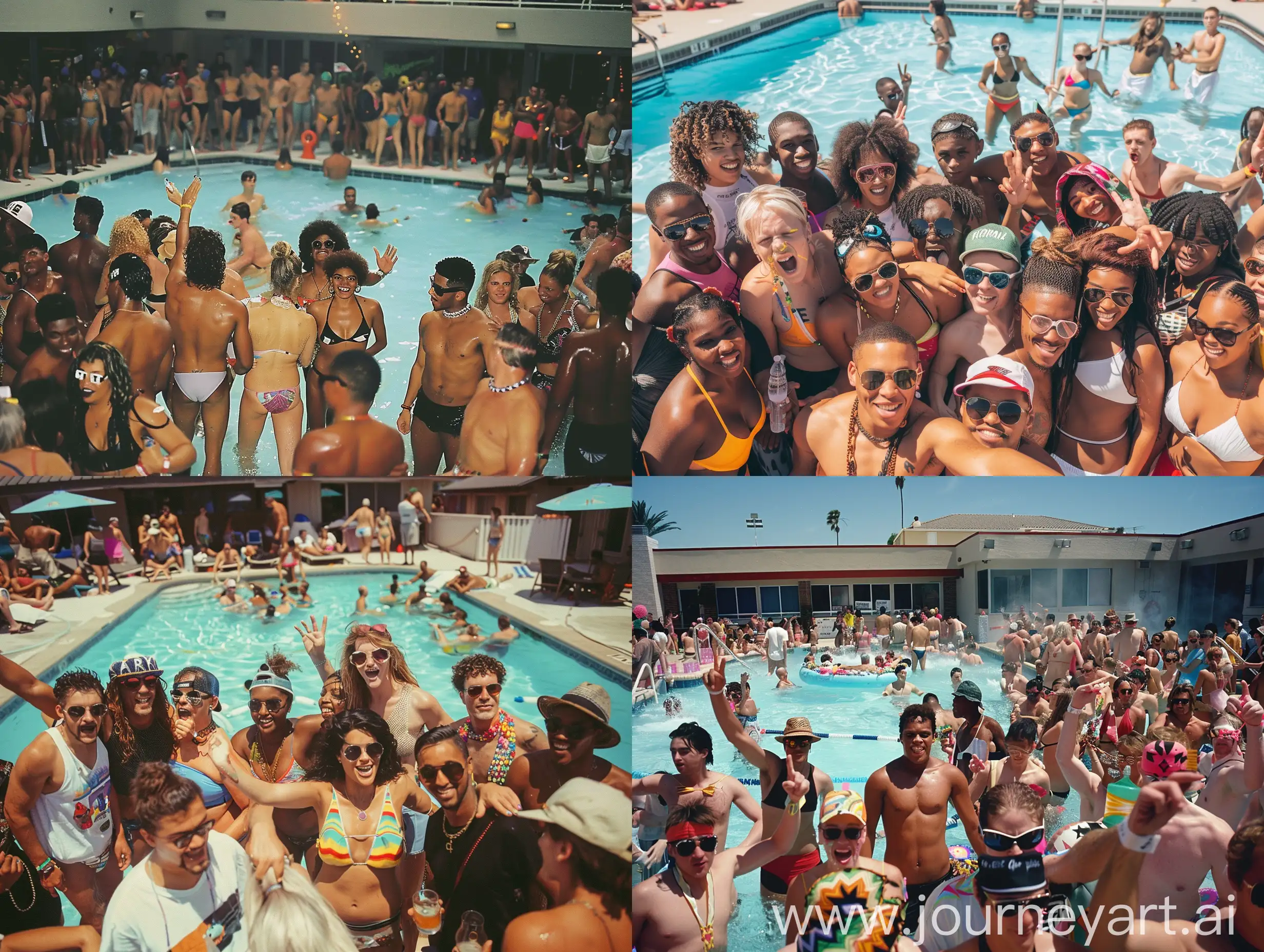 Vibrant-90s-Pool-Party-with-100-Guests
