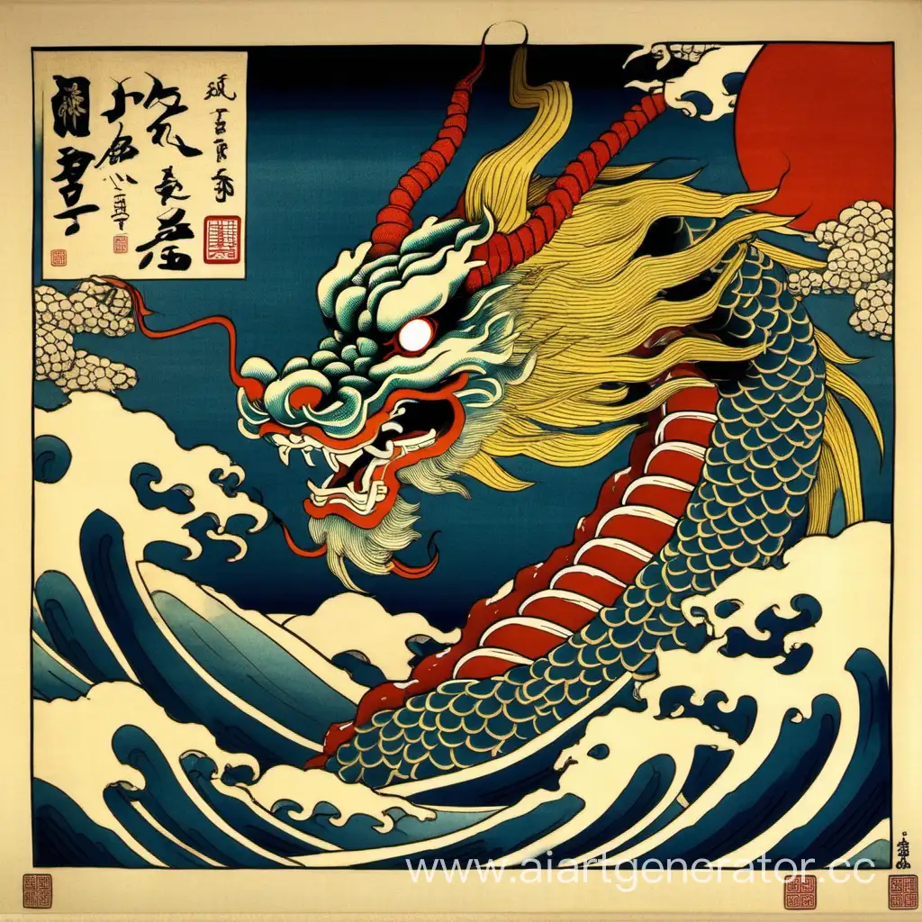 japanese dragon ukiyo-e