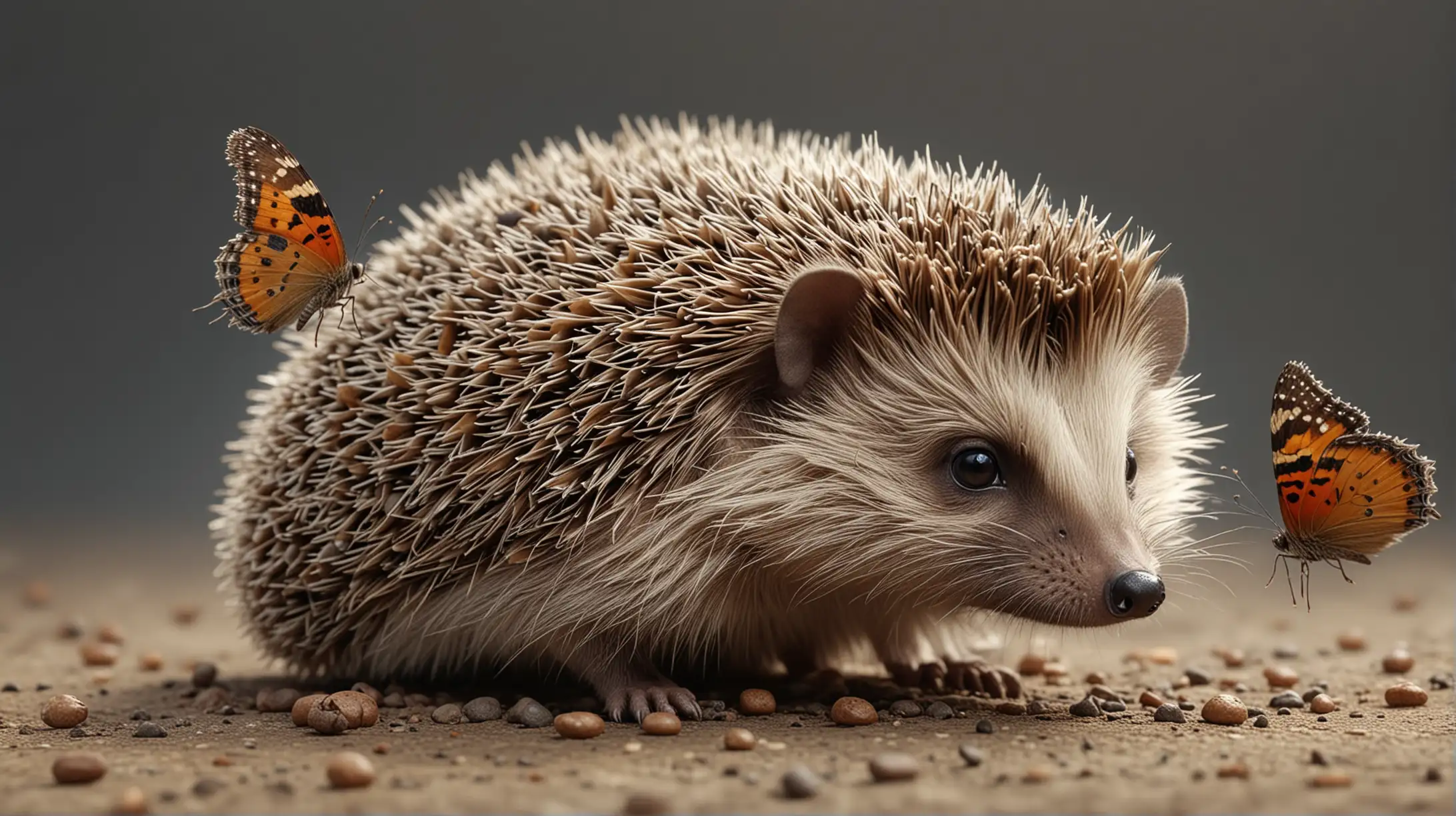 the offspring of a hedgehog and a butterfly
Highly detailed, 4k, hyper-realistic.