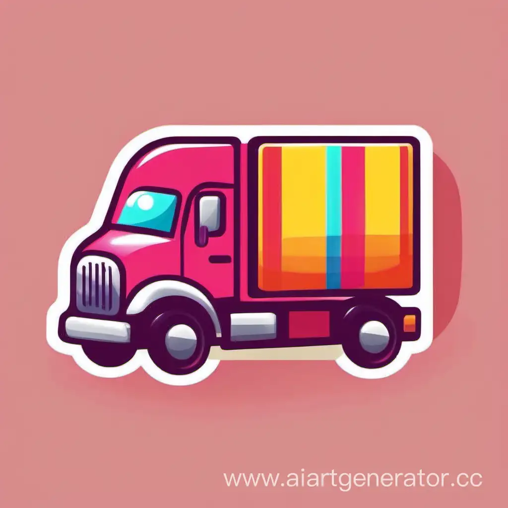 Confectionery-Delivery-Truck-Icon-Sweet-Treats-On-the-Go