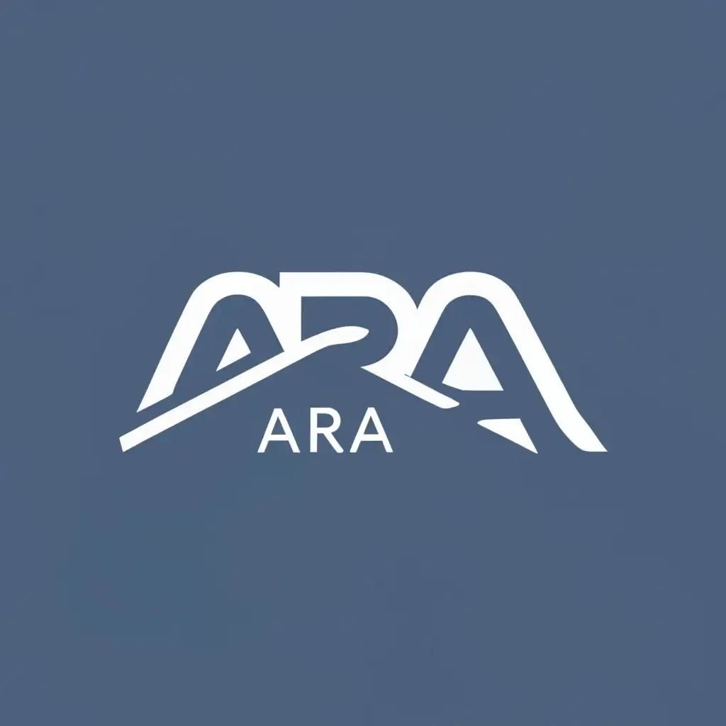 logo, ARA premium design, with the text "ARA", typography, be used in Real Estate industry