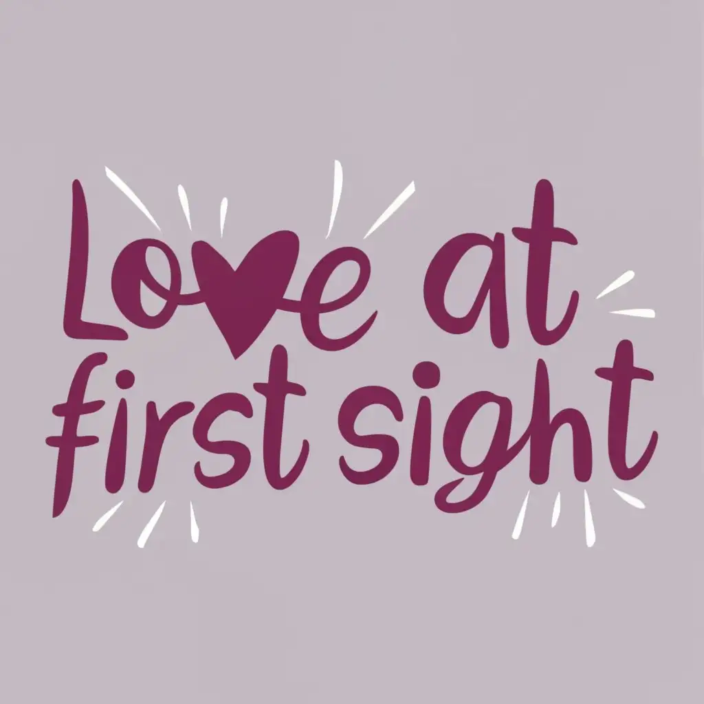 logo, Love at first sight, with the text "Love at first sight", typography, be used in Animals Pets industry