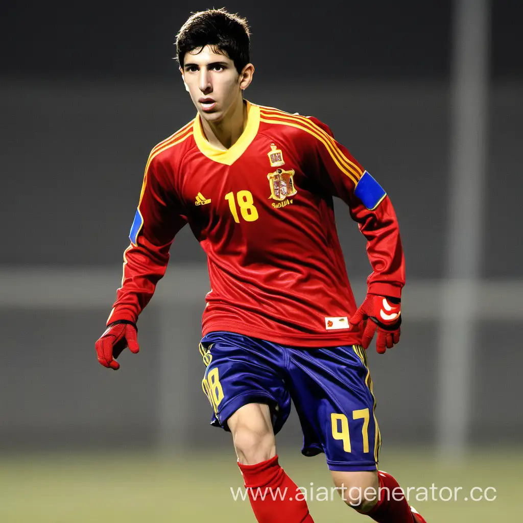 Spanish footballer of 17 years Javi Castillo