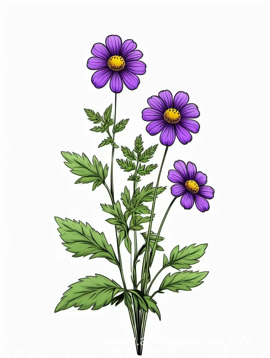 Elegant-Purple-Wildflower-Trio-Minimalist-Botanical-Line-Art-on-White-Background