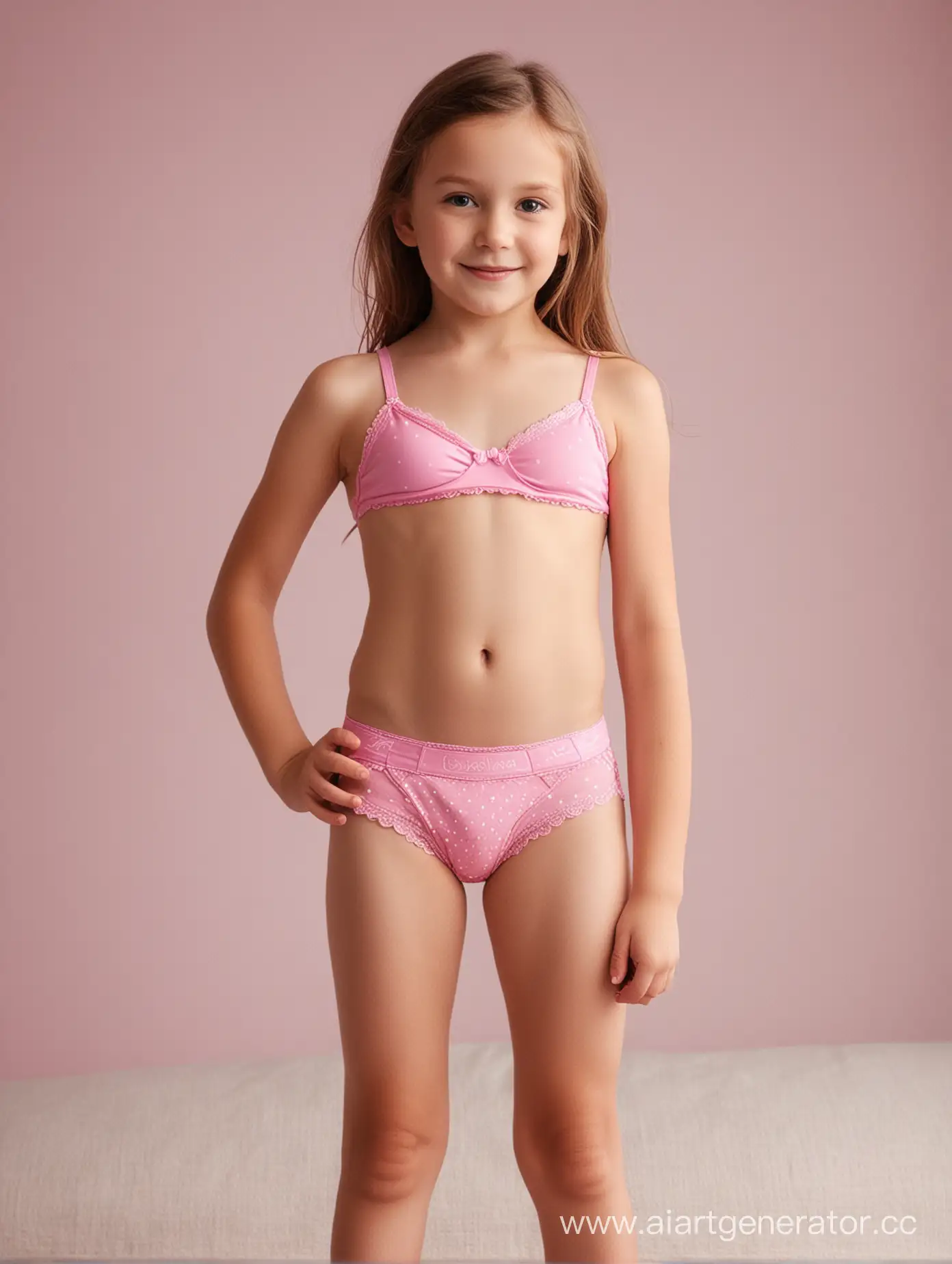 Playful-8YearOld-Girl-in-Vibrant-Pink-Underwear