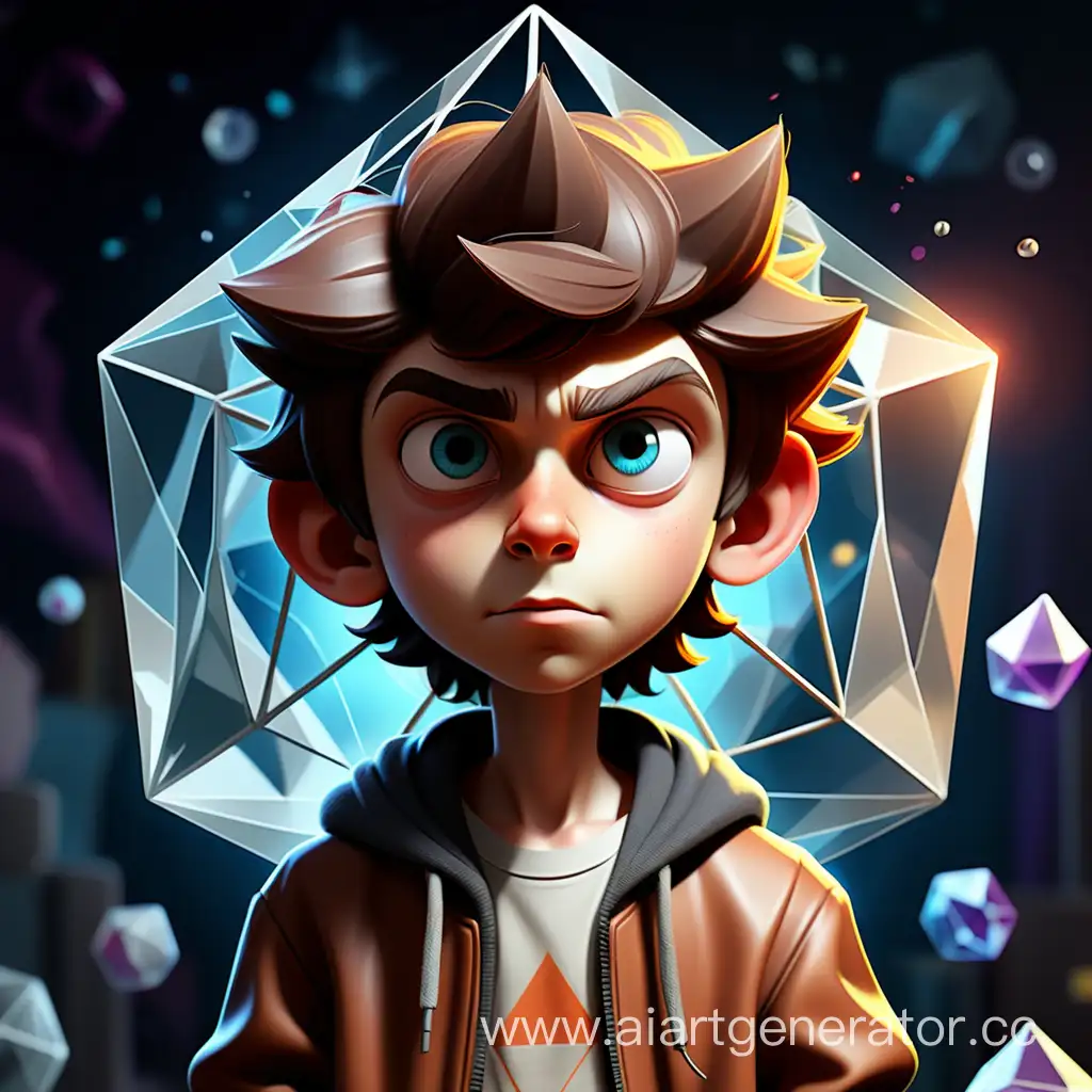 Creative-Teenage-Boy-with-Icosahedron-Crystal-Superpower