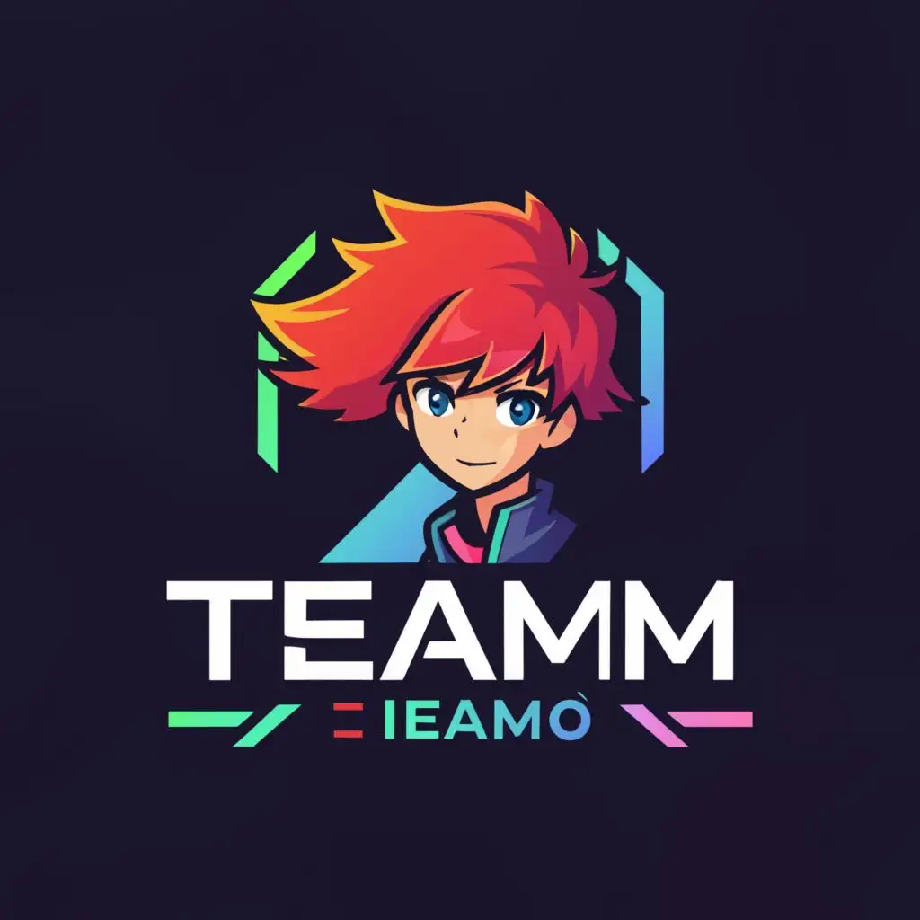a logo design,with the text "TEAM  I乛AM〆", main symbol:Solo leveling jinwooo,Moderate,clear background