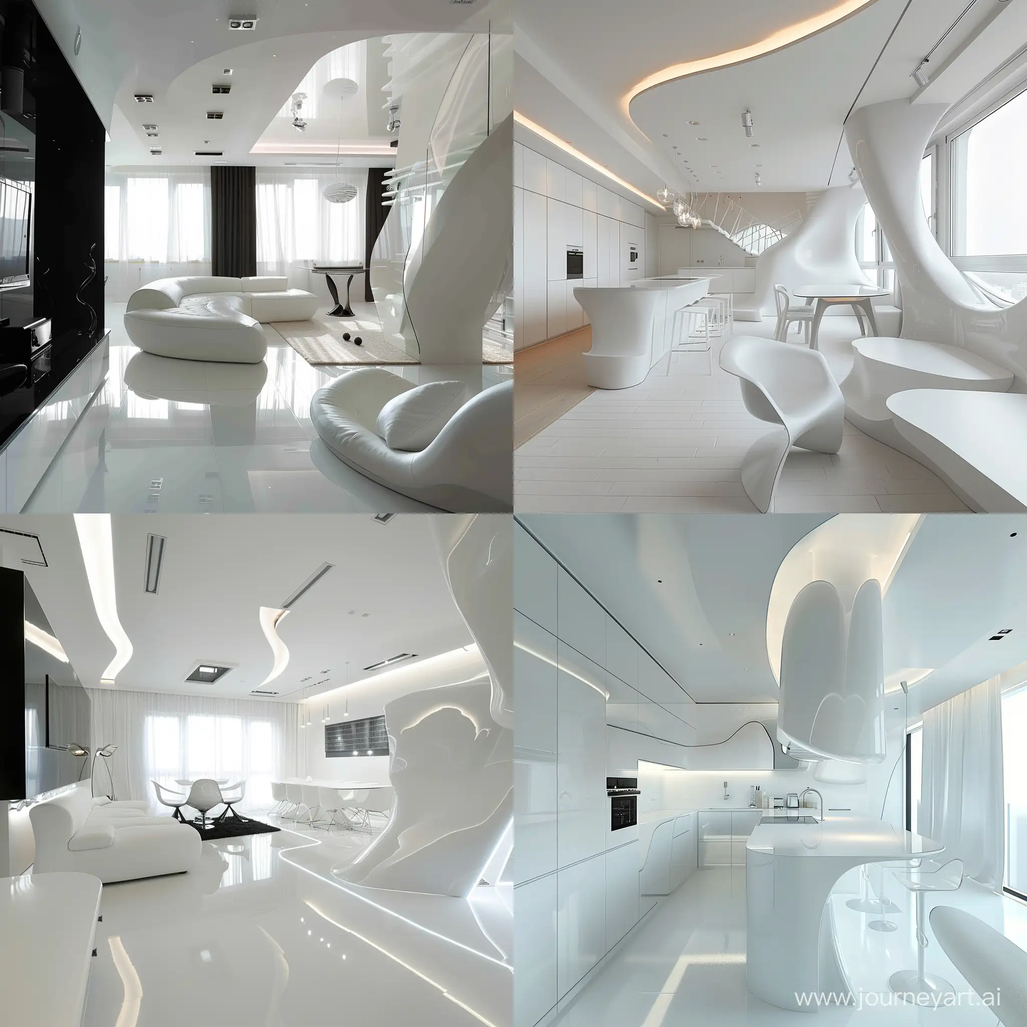 Futuristic-Minimalist-White-Apartment-Interior