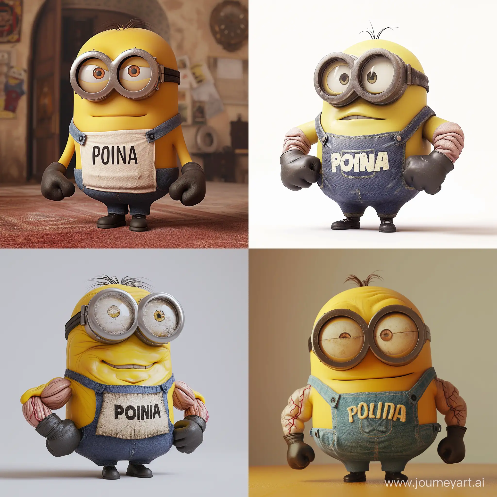 Powerful-Despicable-Me-Minion-with-POLINA-Tshirt