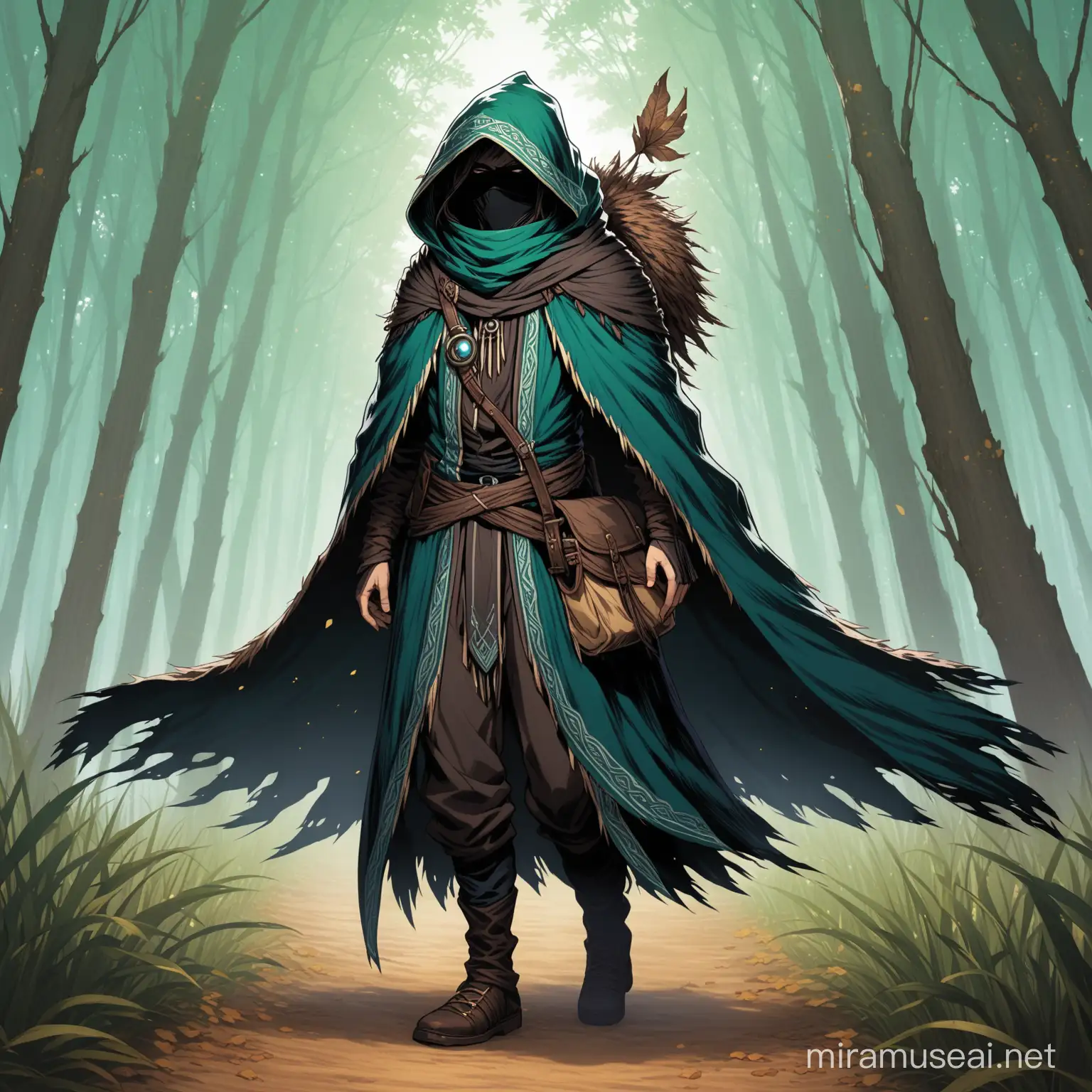 Mysterious Cloaked Husk Wanderer Exploring Unknown Lands