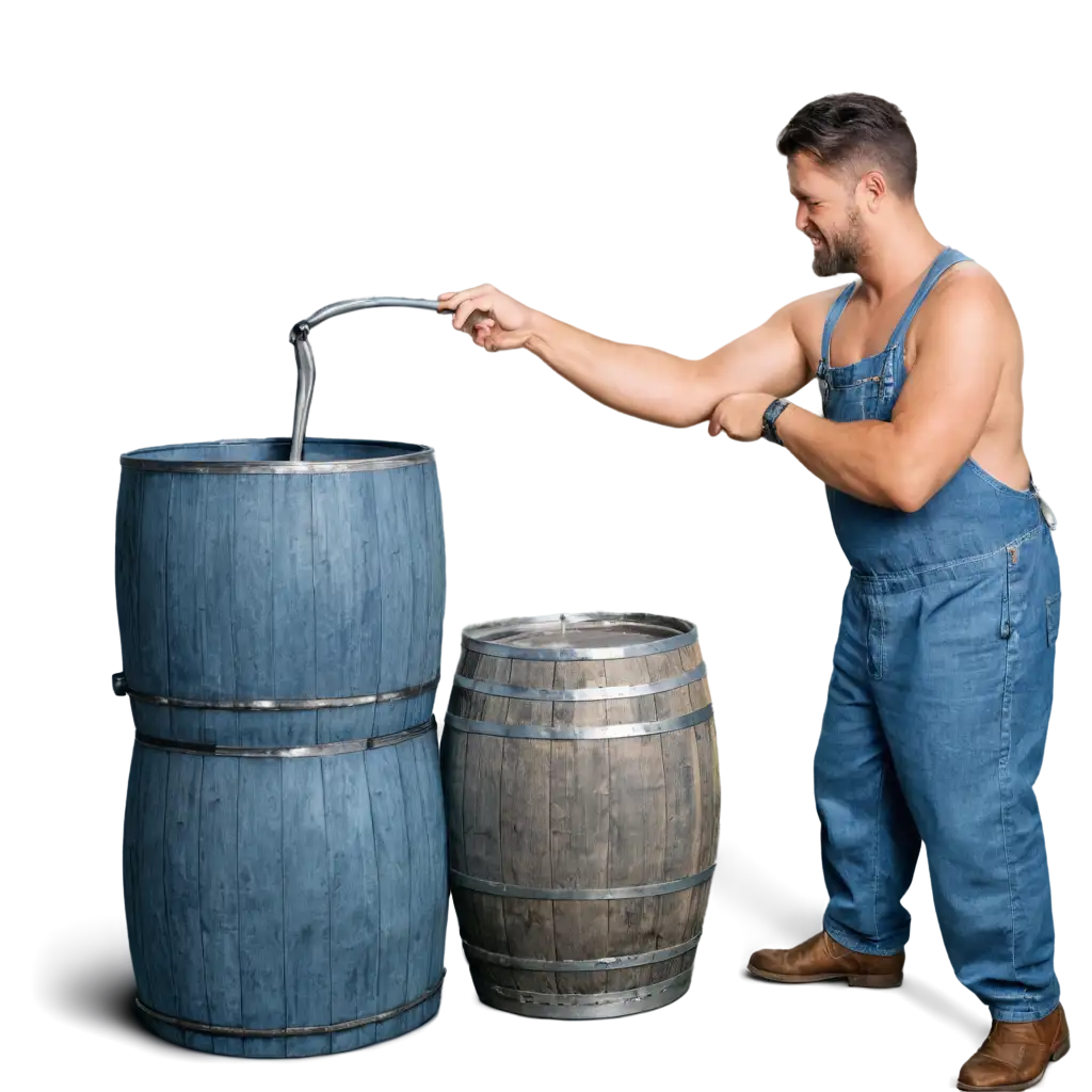 Fat-Moonshiner-Touches-Blue-Barrels-and-Moonshine-Still-HighQuality-PNG-Image