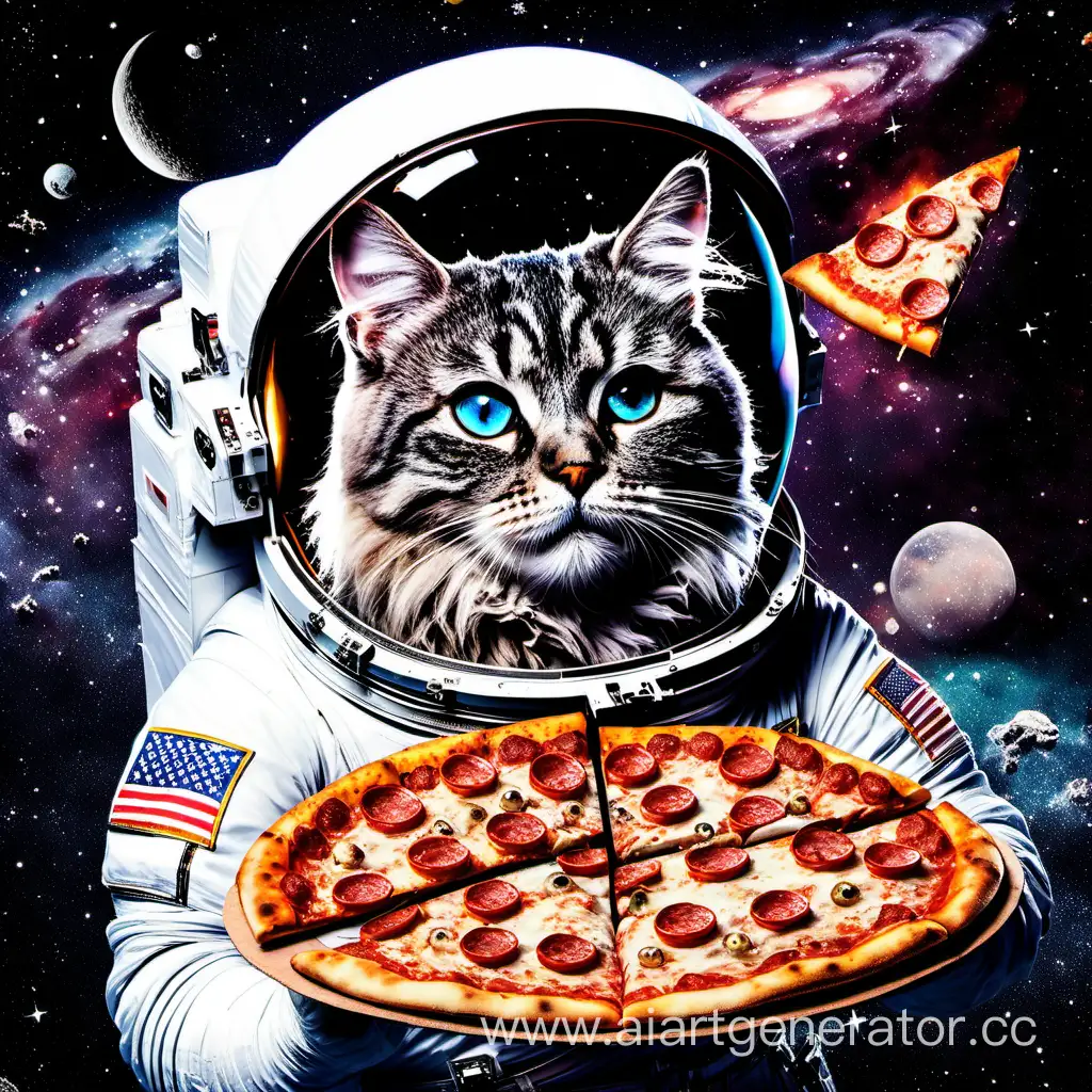Playful-Cats-Enjoying-Pizza-in-Space
