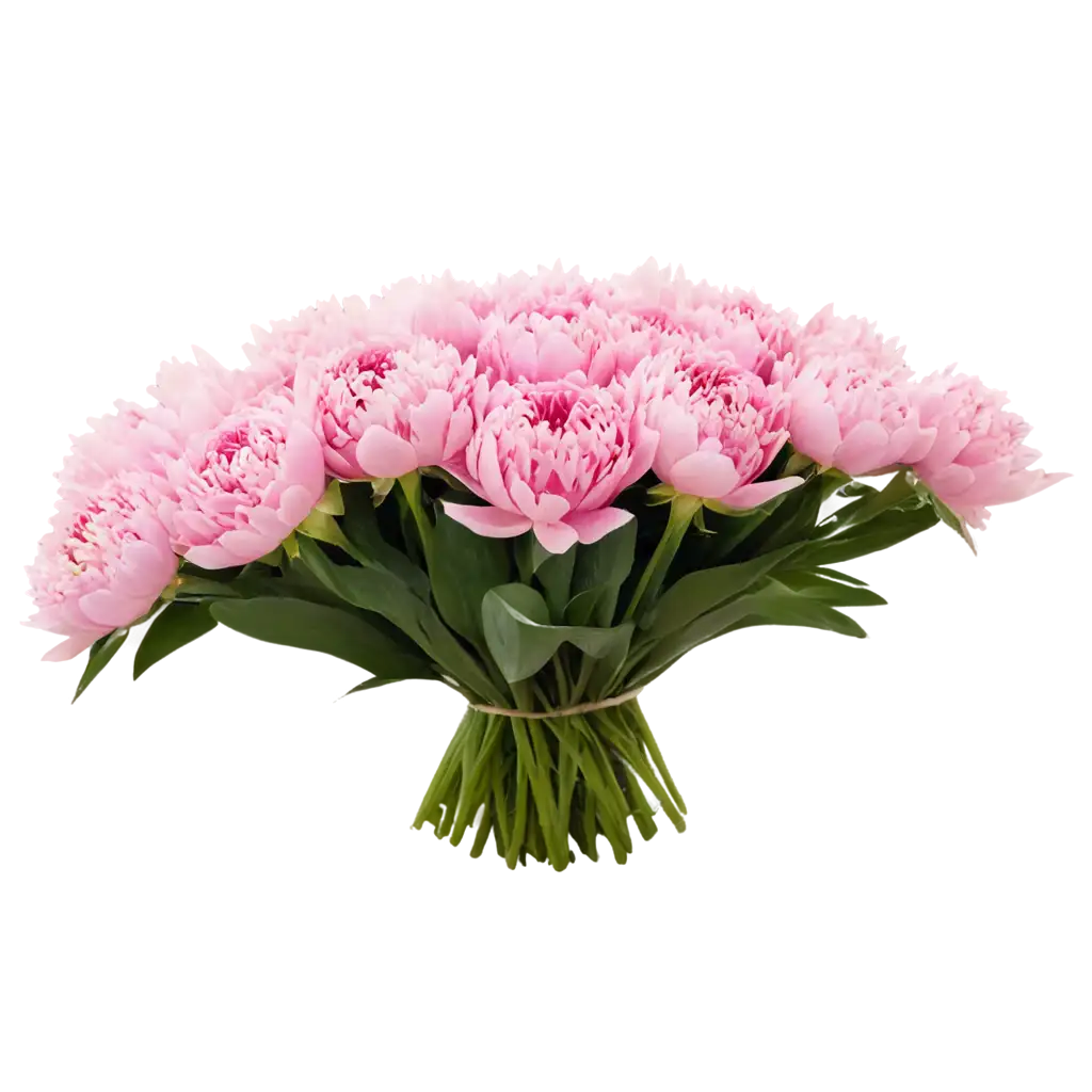Exquisite-PNG-Pink-Peony-Flower-Bouquet-Enhance-Your-Designs-with-HighQuality-Floral-Imagery