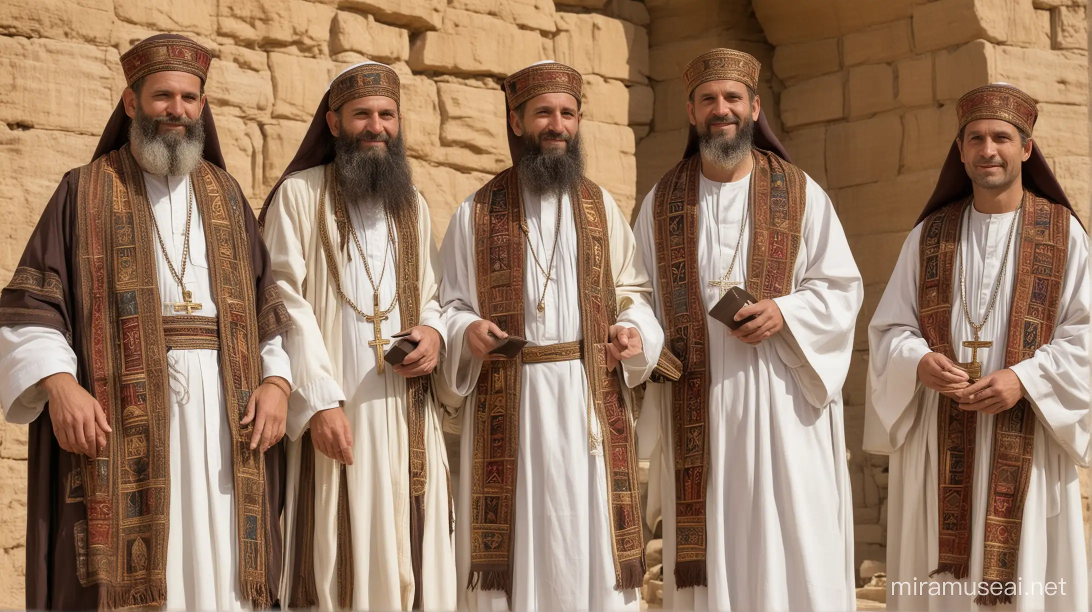 Levitical priests in their thirties and fourties from moses era