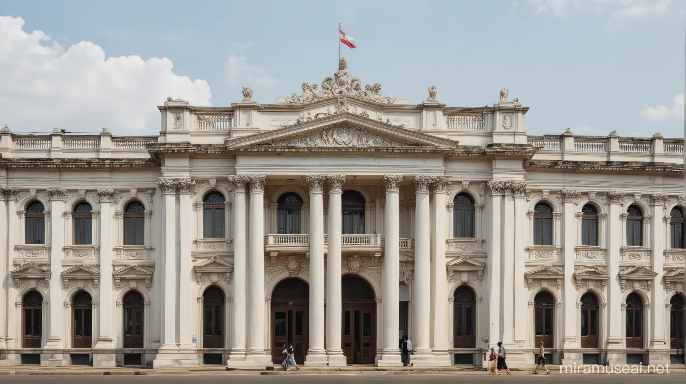 Neoclassical Architecture in Jakarta Grand Facades and Ornate Details