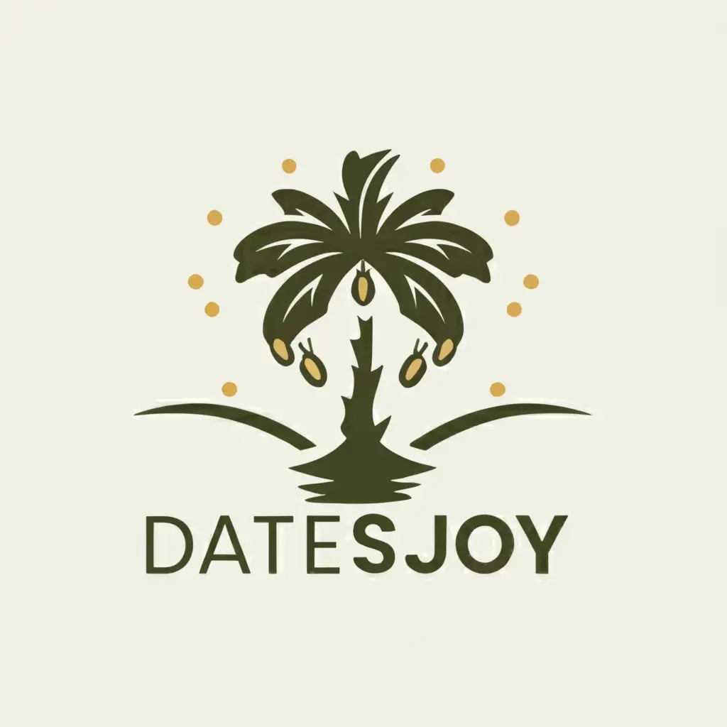 a logo design,with the text "Datesjoy", main symbol:Dates,Moderate,clear background