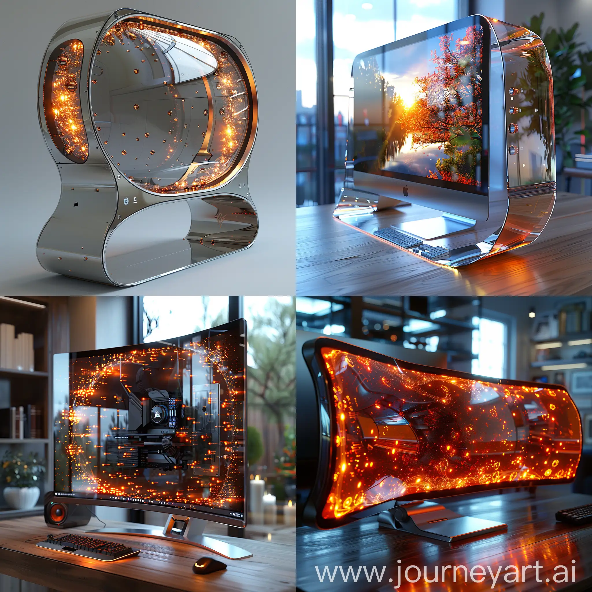 Futuristic-HighTech-Stainless-Steel-PC-Monitor-with-Smart-Materials
