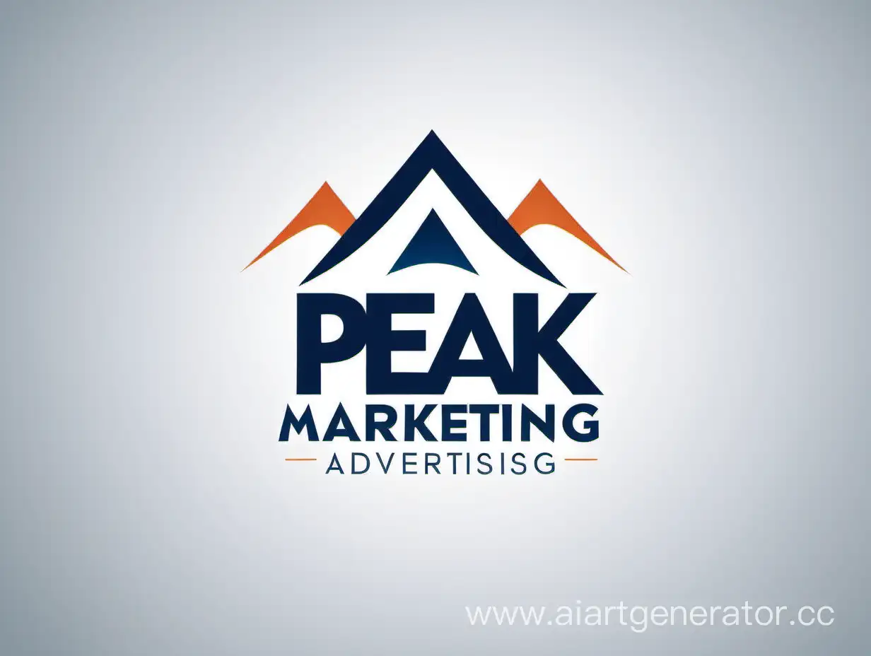 Создай логотип для рекламного 
Peak Marketing