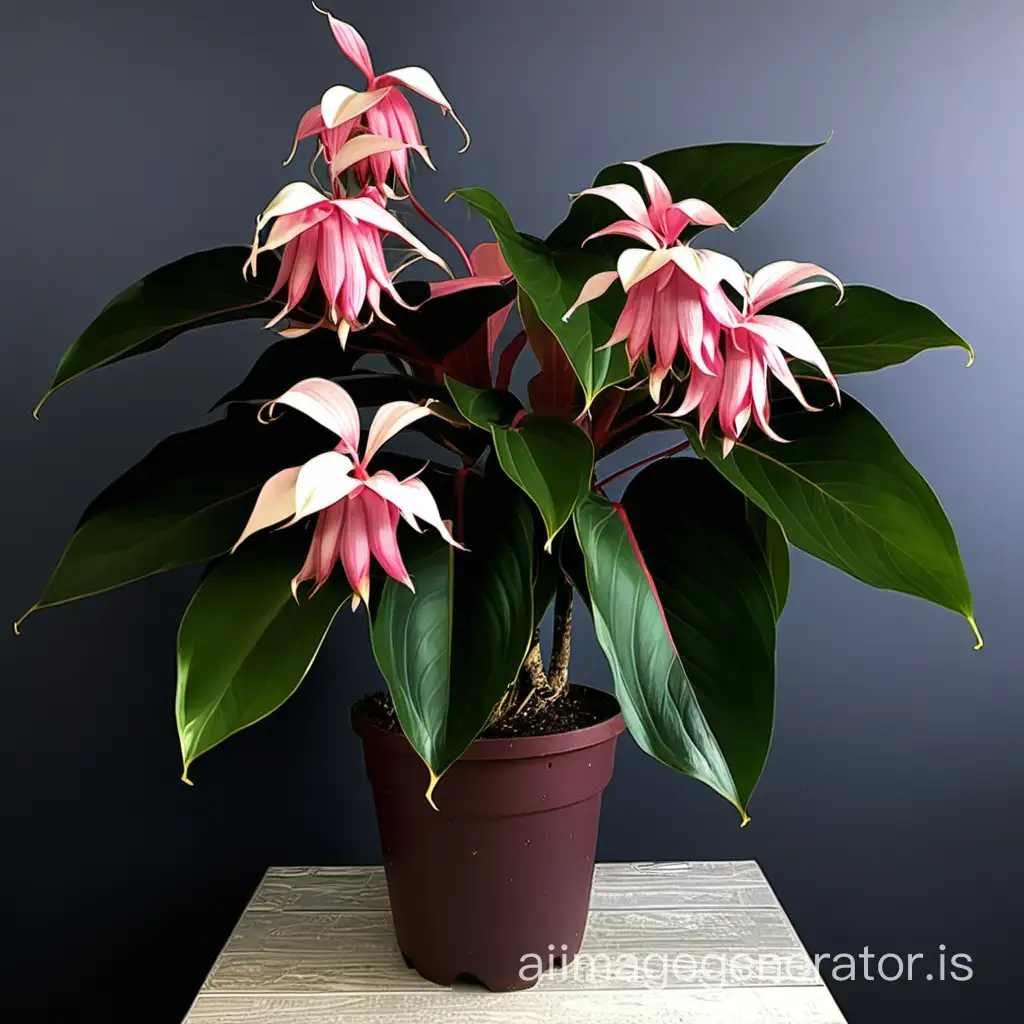 Vibrant-Medinilla-Plant-in-Full-Bloom