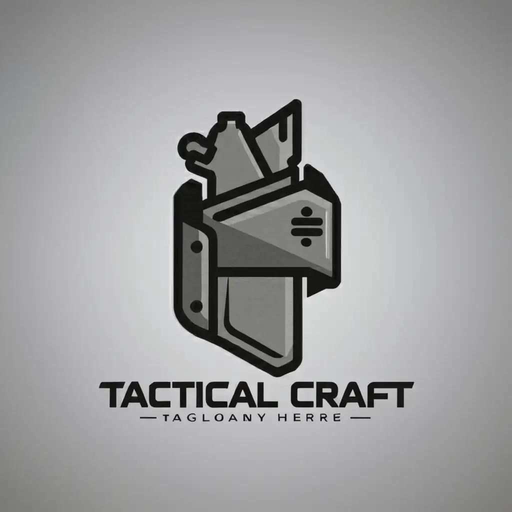 a logo design,with the text "Tactical Craft", main symbol:Holster,Moderate,clear background