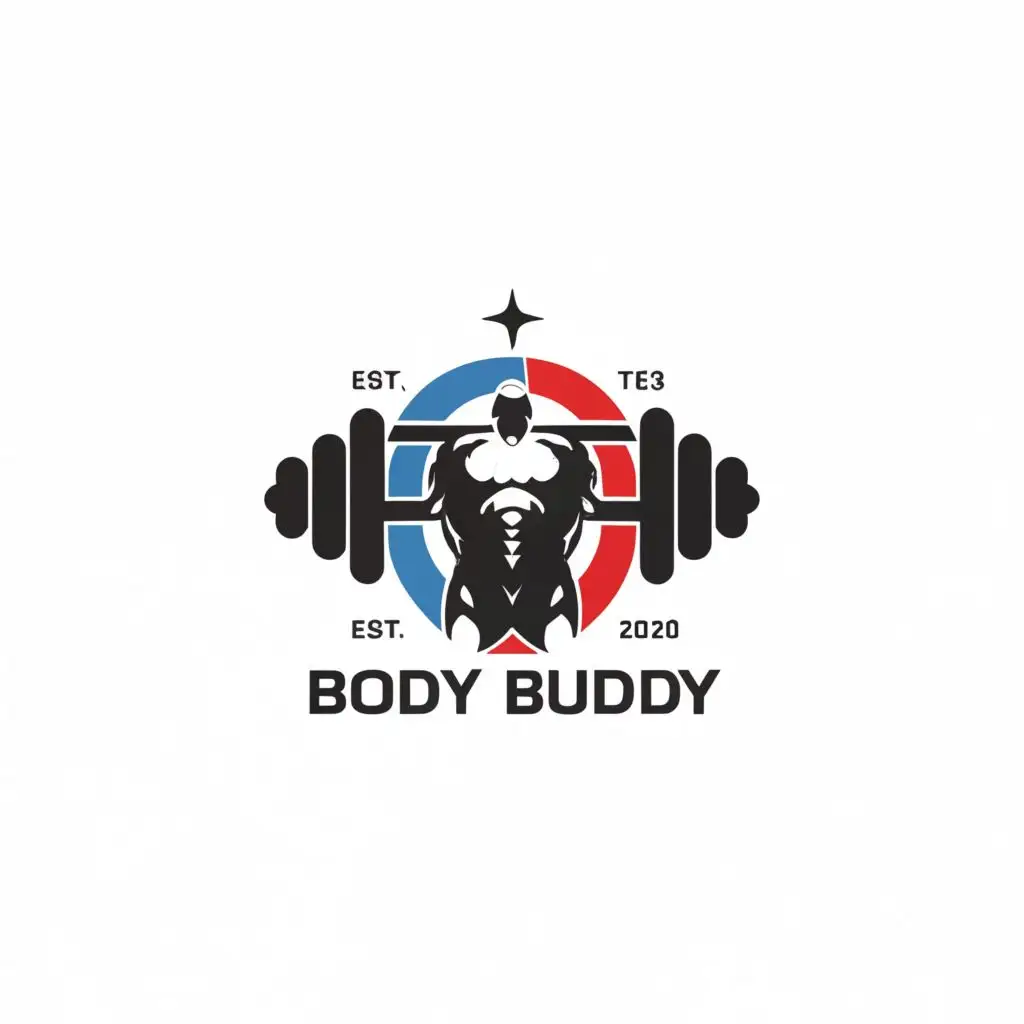 a logo design,with the text "Body Buddy", main symbol:gym,Moderate,be used in Sports Fitness industry,clear background