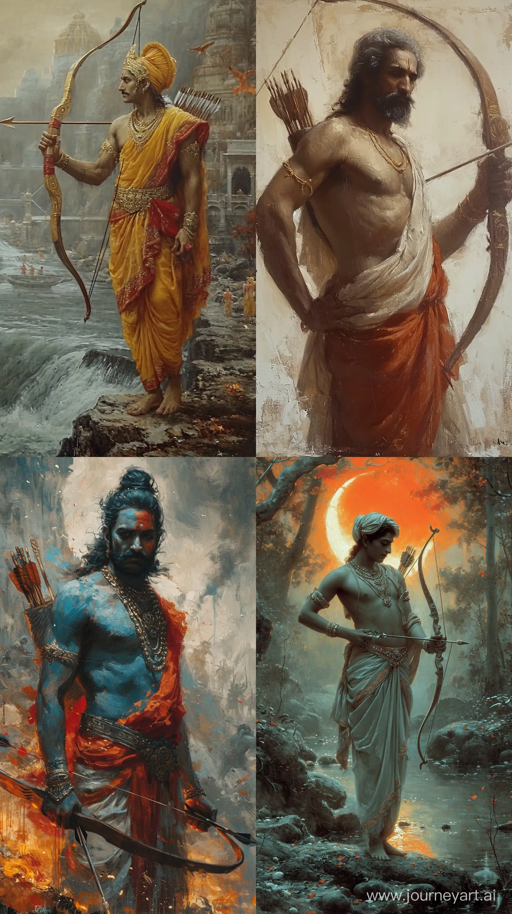 Divine-Artistry-Lord-Ram-Gracefully-Wielding-Bow-and-Arrow