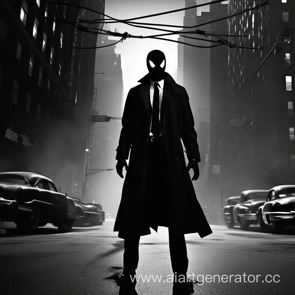 Dark-Noir-Depiction-of-SpiderMan-in-a-Cinematic-Setting