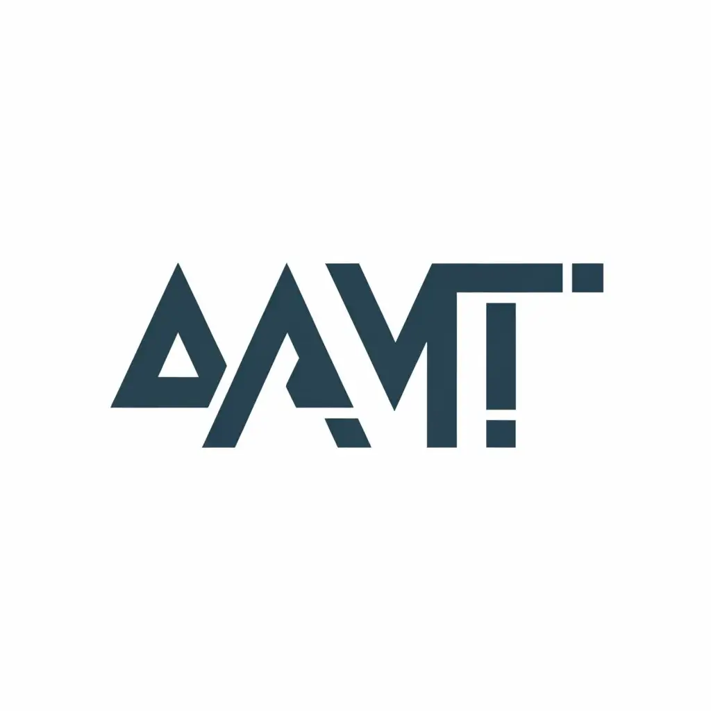 a logo design,with the text "admartech", main symbol:AMT,Minimalistic,be used in Technology industry,clear background
