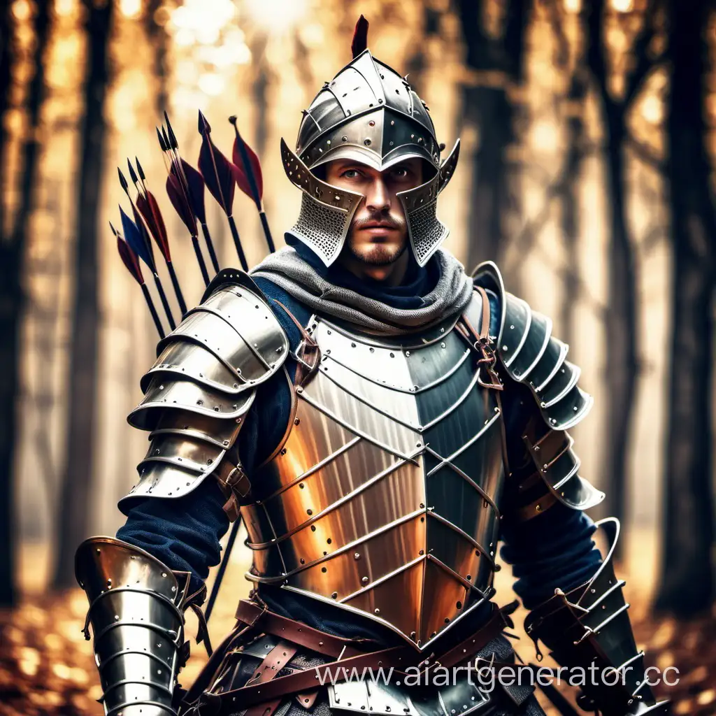 Enchanting-Medieval-Archer-in-Gleaming-Metal-Armor