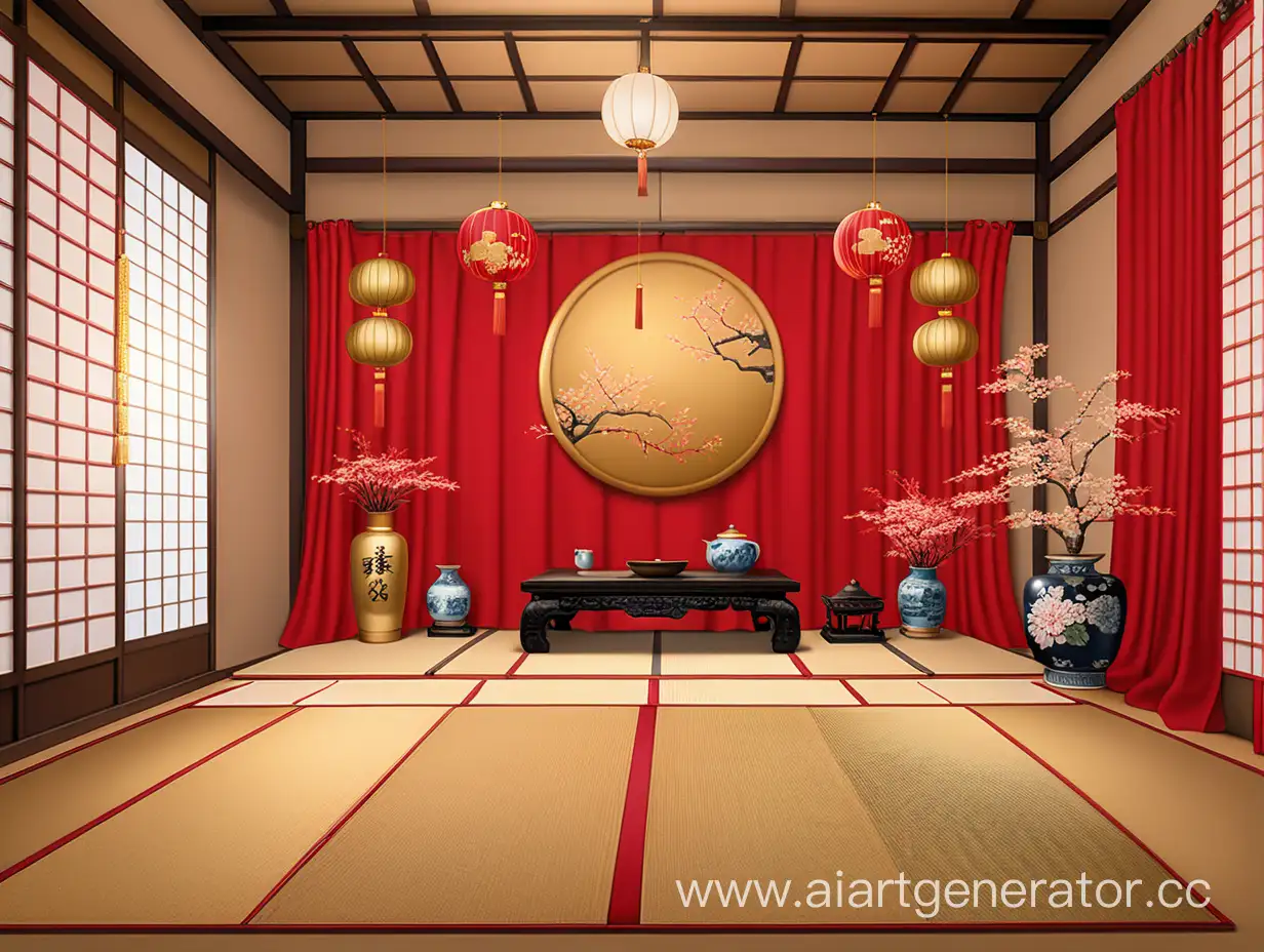 Elegant-JapaneseInspired-Room-with-Vibrant-Gold-Accents