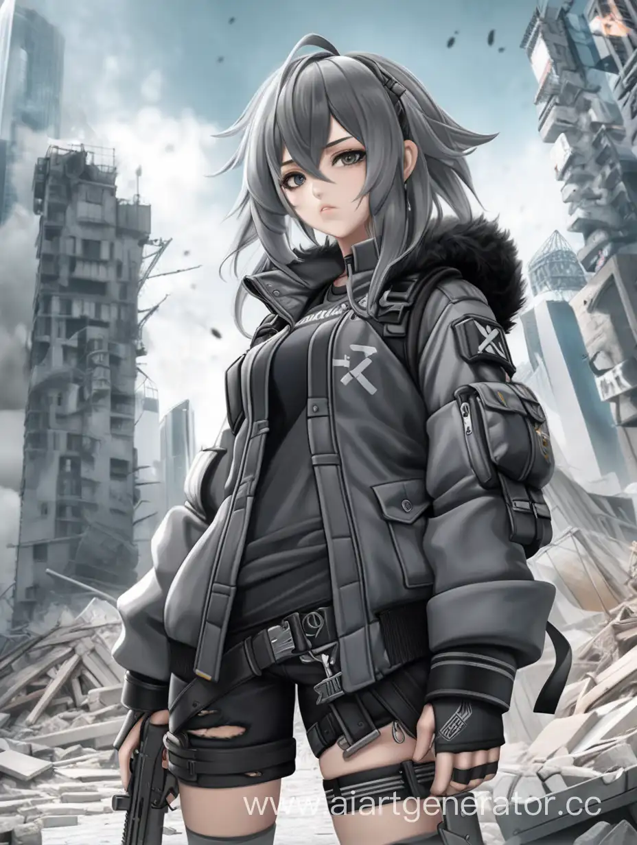 SciFi-Anime-Girl-in-Ripped-Mercenary-Clothing-Amid-Ruined-City