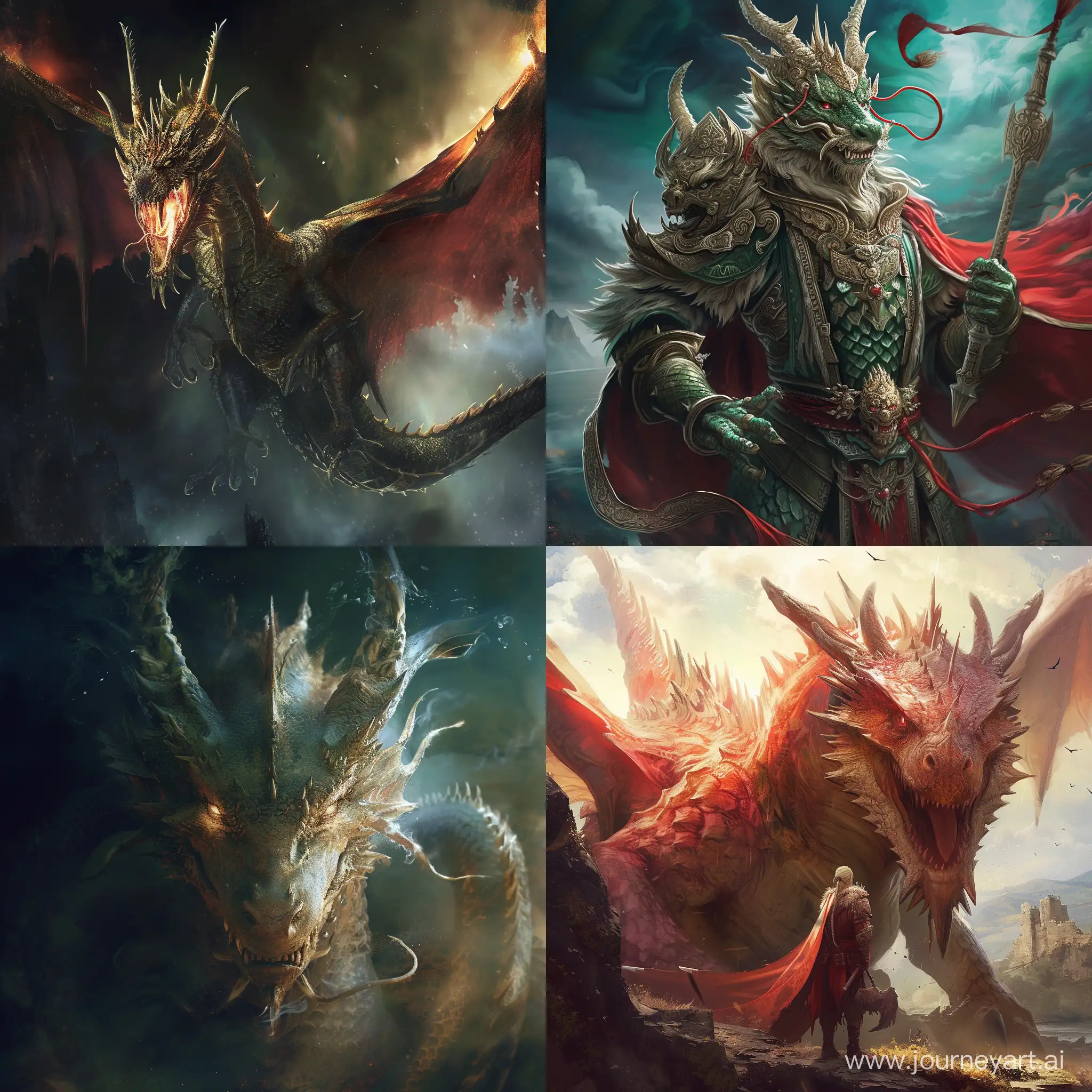 Majestic-Dragon-King-in-a-Vibrant-Fantasy-Realm