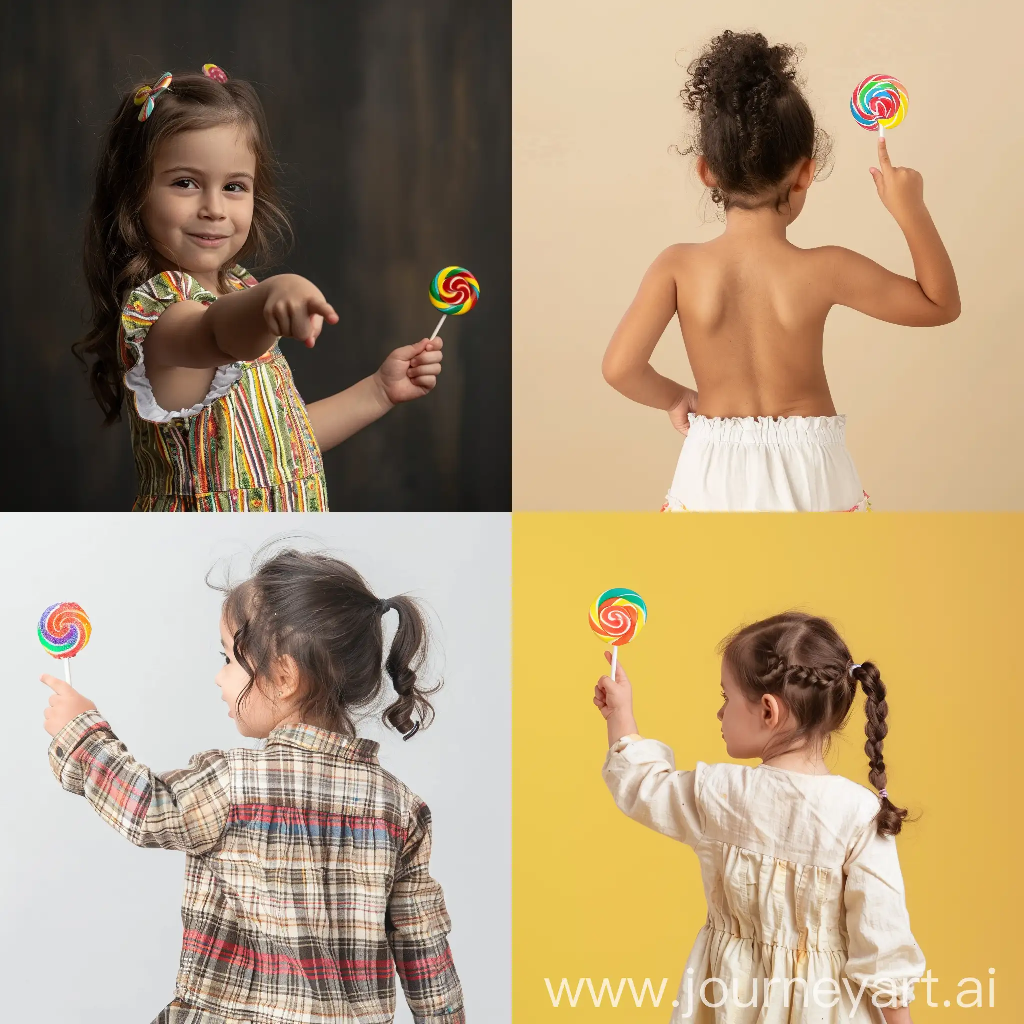 Adorable-Little-Girl-Model-with-Lollipop-Pointing-Playfully