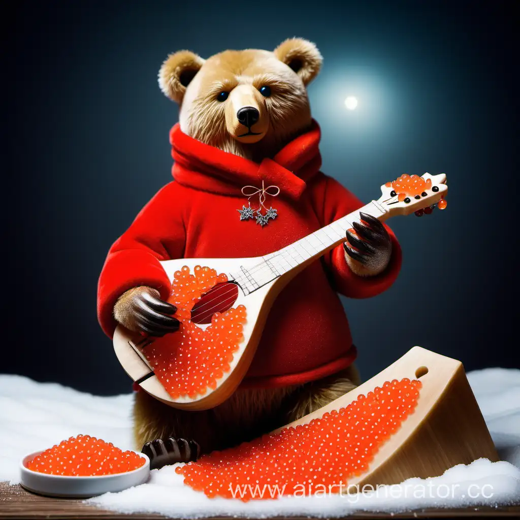 Russian-Winter-Celebration-with-Balalaika-Red-Caviar-and-Bear