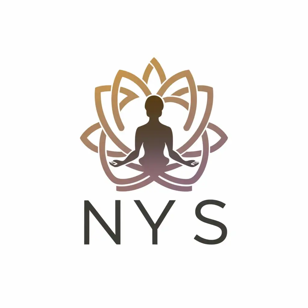 a logo design,with the text "NYS", main symbol:a yogi,Moderate,clear background