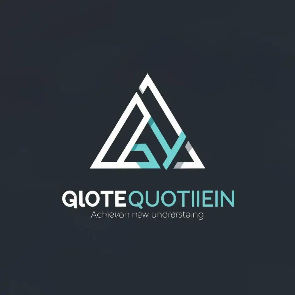 a logo design,with the text """"
QuoteQuotient
"""", main symbol:Mountain peak (symbolizing achieving new heights of understanding),Moderate,be used in Automotive industry,clear background